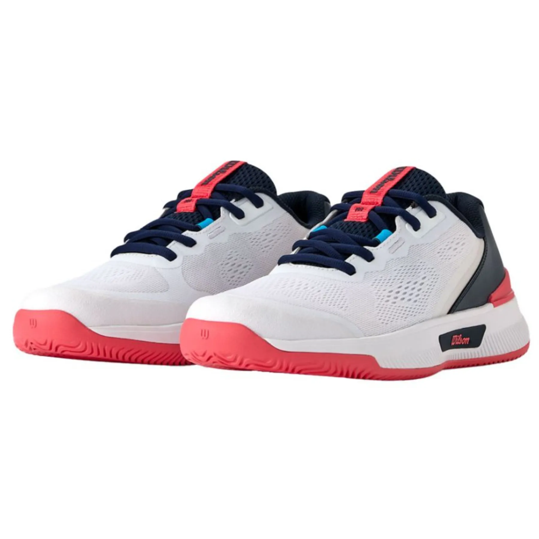 Wilson Intrigue Pro Women Tennis Shoes - White/Navy/Blaze Step Support