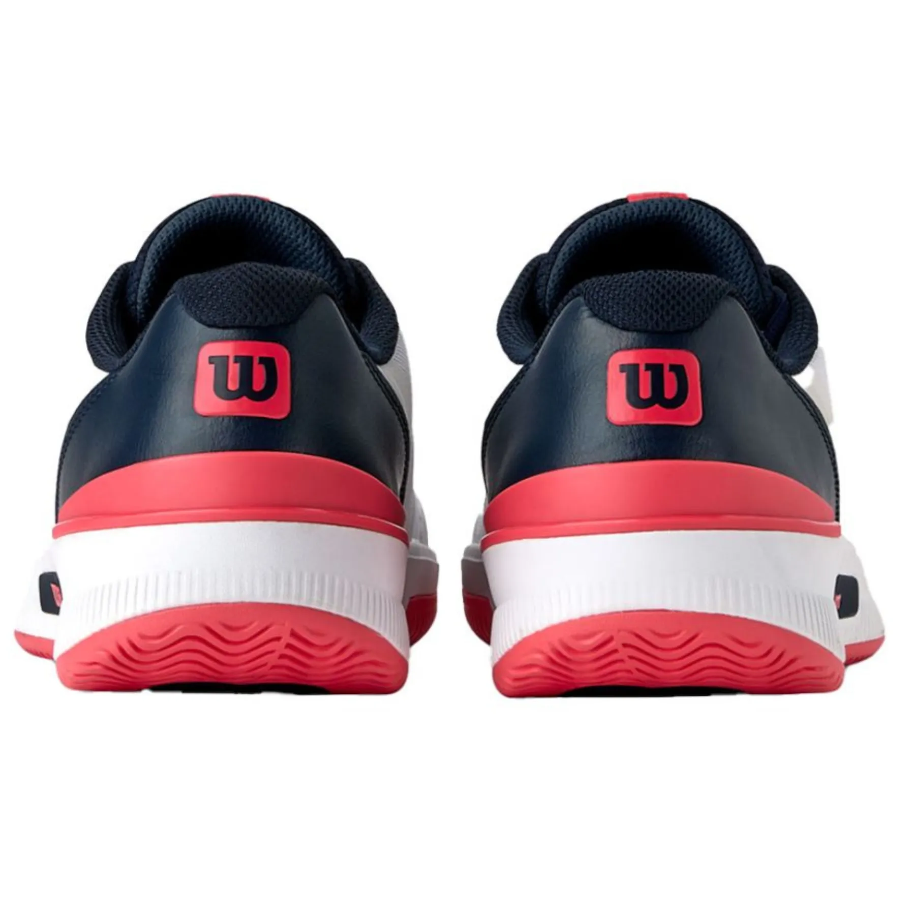 Grip Control Velcro Closure Wilson Intrigue Pro Women Tennis Shoes - White/Navy/Blaze