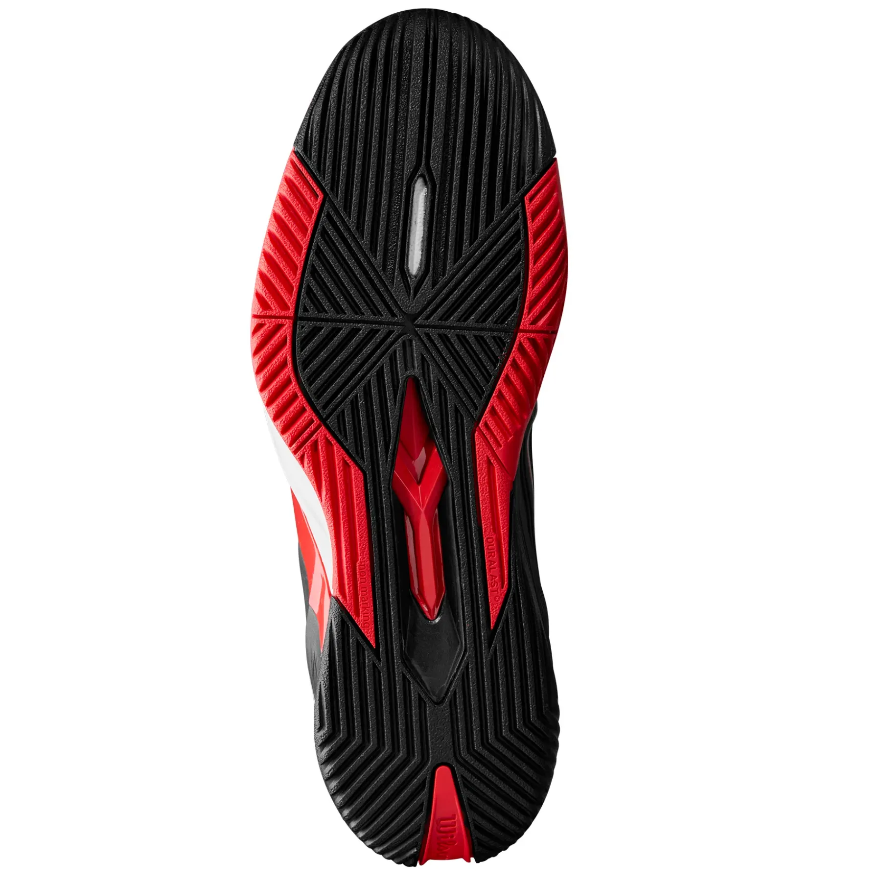 Performance Wear Light Motion Wilson RUSH PRO 4.5 Mens Tennis Shoes - Black/Red/White