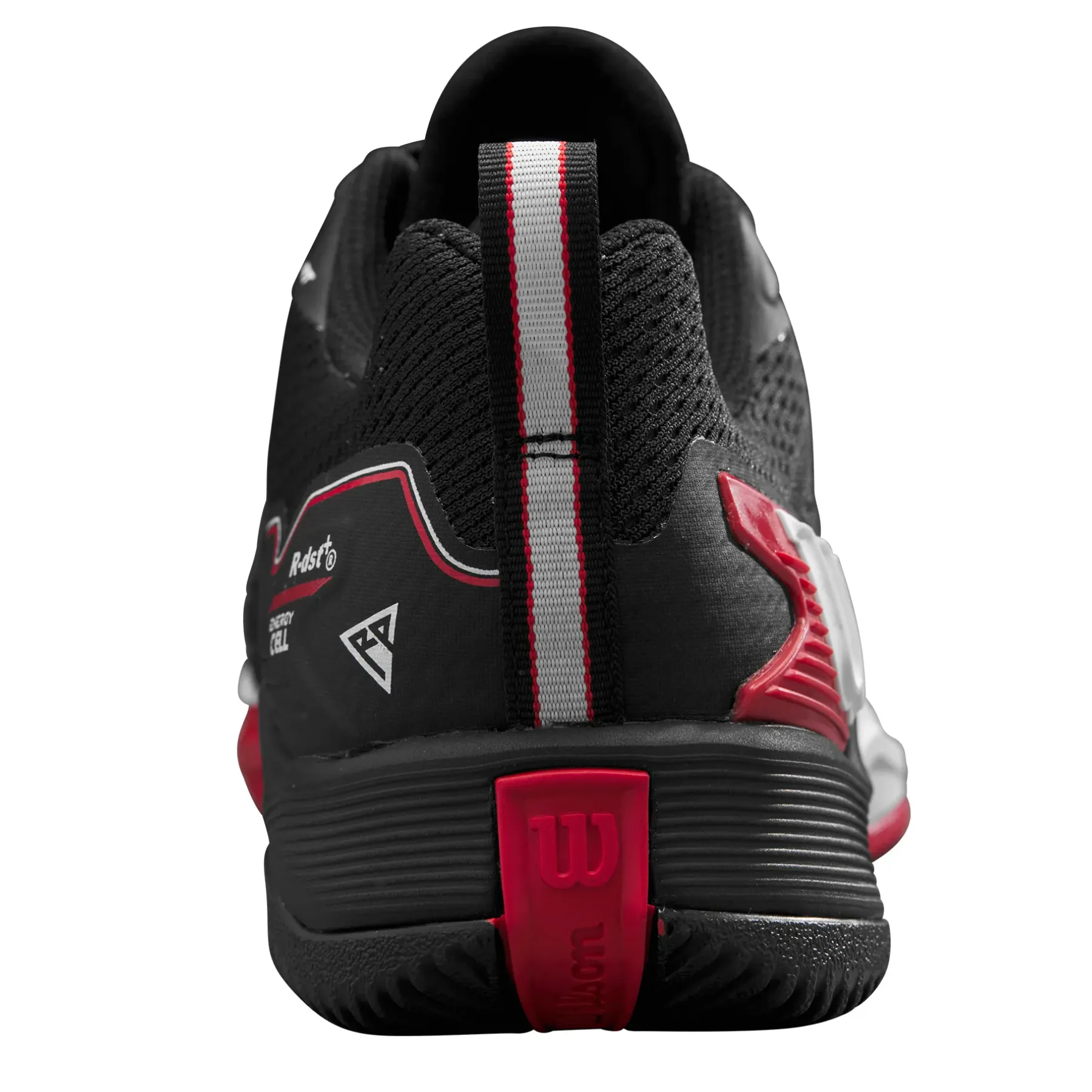 Foot Fit Breathable Linings Wilson RUSH PRO 4.5 Mens Tennis Shoes - Black/Red/White