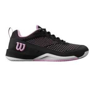 Wilson Rush Pro 4.5 Women Tennis Shoes - Black/Black/Pirouette Gym goers Sport Comfort