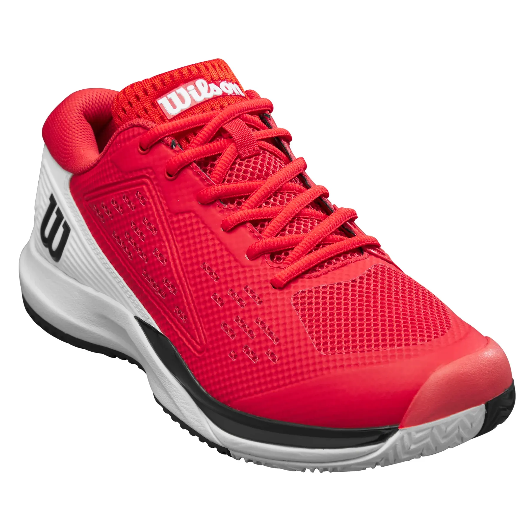 Wilson Rush Pro Ace Mens Tennis Shoes - Red/White/Black Functional Wear Flexible Cushion