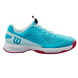 Balance Control Active Wear Wilson Rush Pro JR 4.0 QL Tennis Shoes - Scuba Blue/ White/ Love Potion