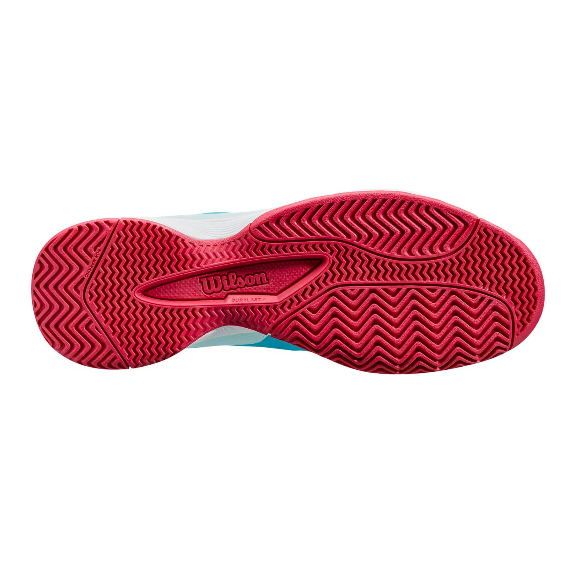 Wilson Rush Pro JR 4.0 QL Tennis Shoes - Scuba Blue/ White/ Love Potion Reinforced toe