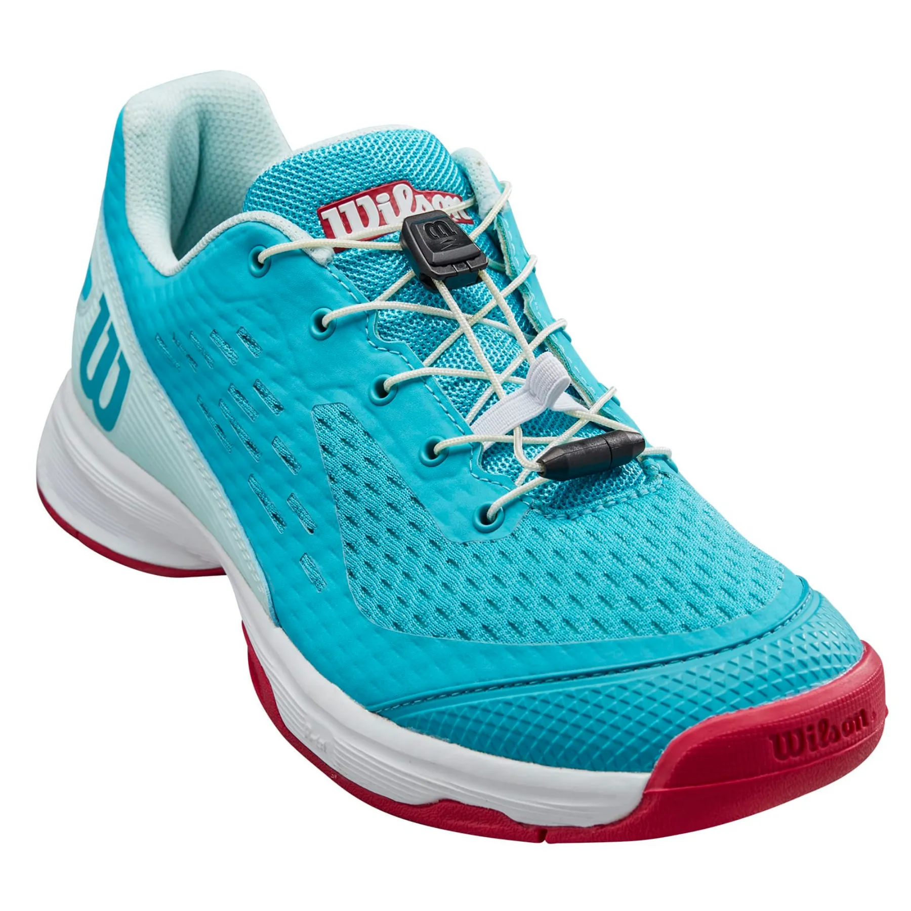 Wilson Rush Pro JR 4.0 QL Tennis Shoes - Scuba Blue/ White/ Love Potion Air Flow