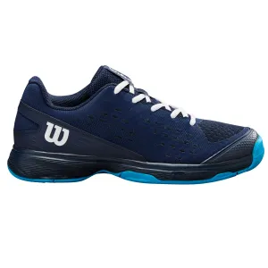 Wilson RUSH PRO JR L Tennis Shoes - Navy Blaze Rubber Outsole