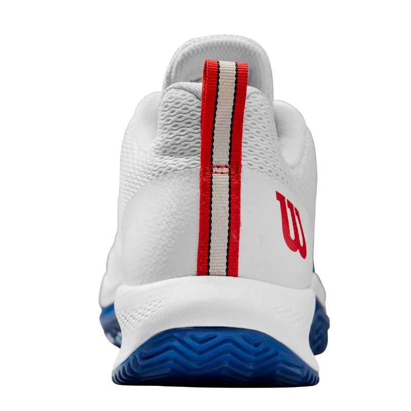 Wilson Rush Pro Lite Men Tennis Shoes - White/Blue Comfortable fit Memory Foam