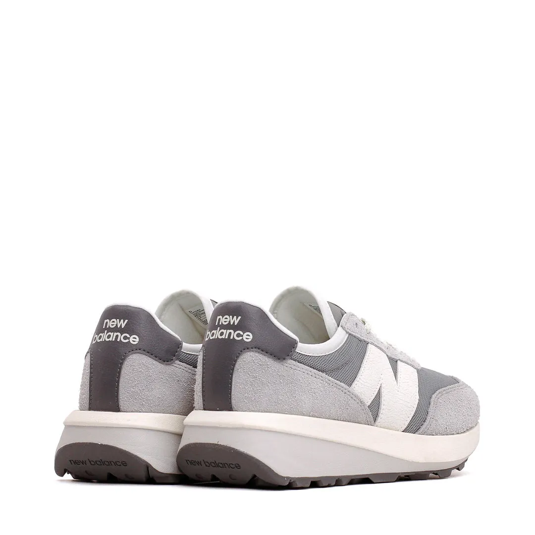 Knit Fabric Vibrant New Balance Unisex 370 Concrete Sea Salt U370AH