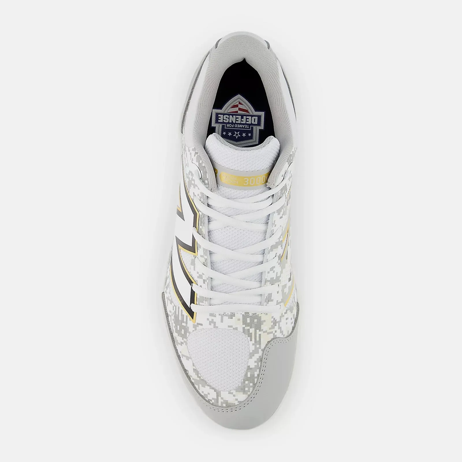 New Balance Men's Fresh Foam X 3000 v7 Metal Baseball Cleats - Armed Forces - L3000AF7 Gold Shine Frost resistant