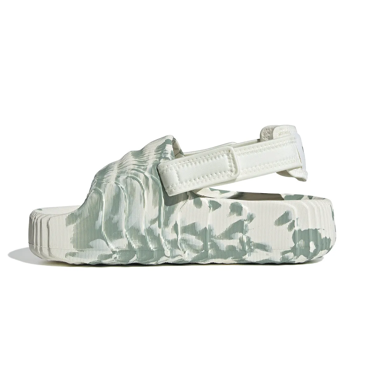 Wmns Adilette 22 XLG 'Off White Silver Green' Walk Smart Weekend Mood