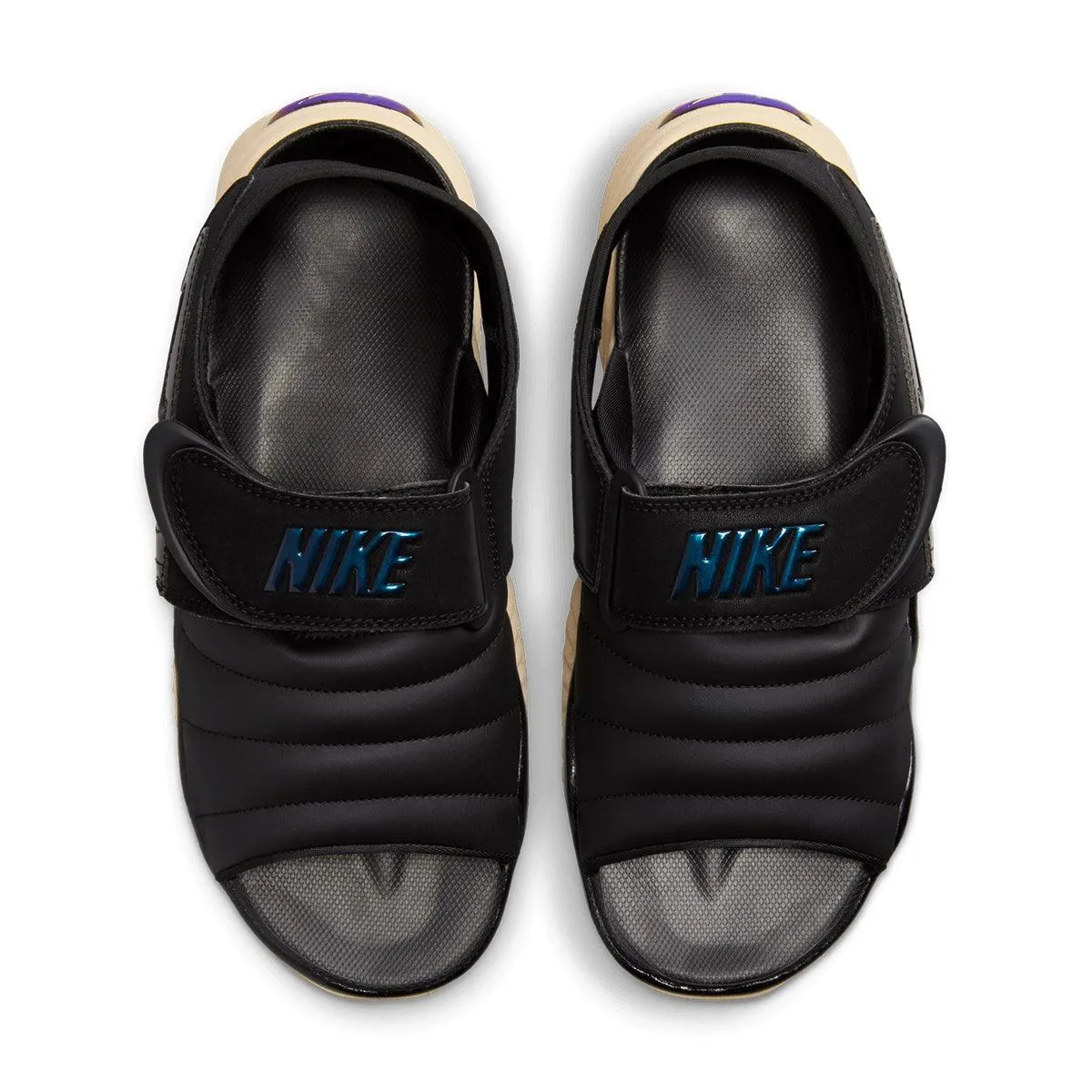 Wmns Air Adjust Force Sandal 'Black Vivid Purple' Slip On Feet Relief
