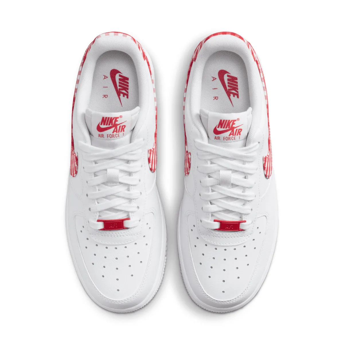 Stable Heel Comfortable Touch Wmns Air Force 1 ??07 'Gingham Red'