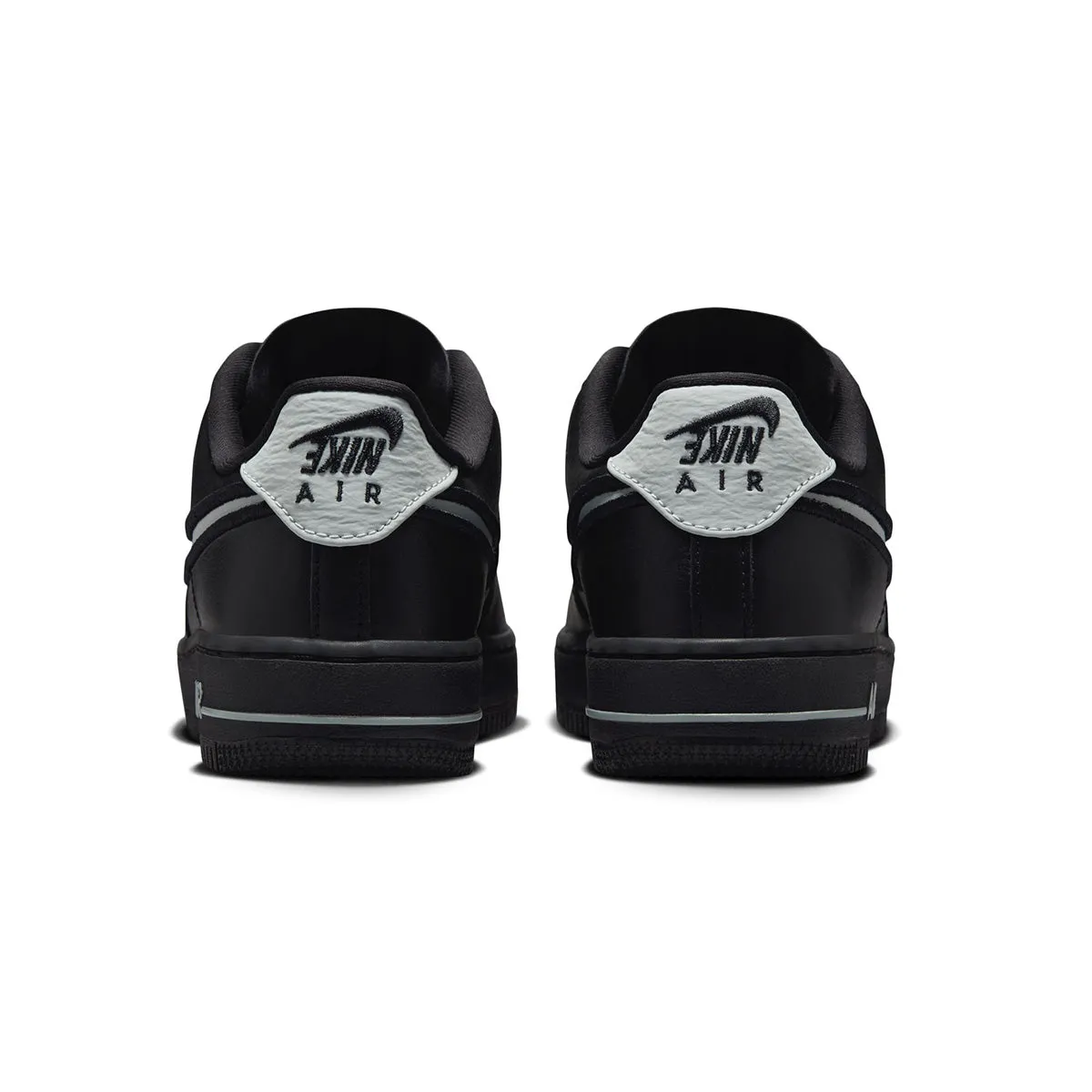 Breathable Upper Shoes Wmns Air Force 1 Dance 'Black Metallic Silver'