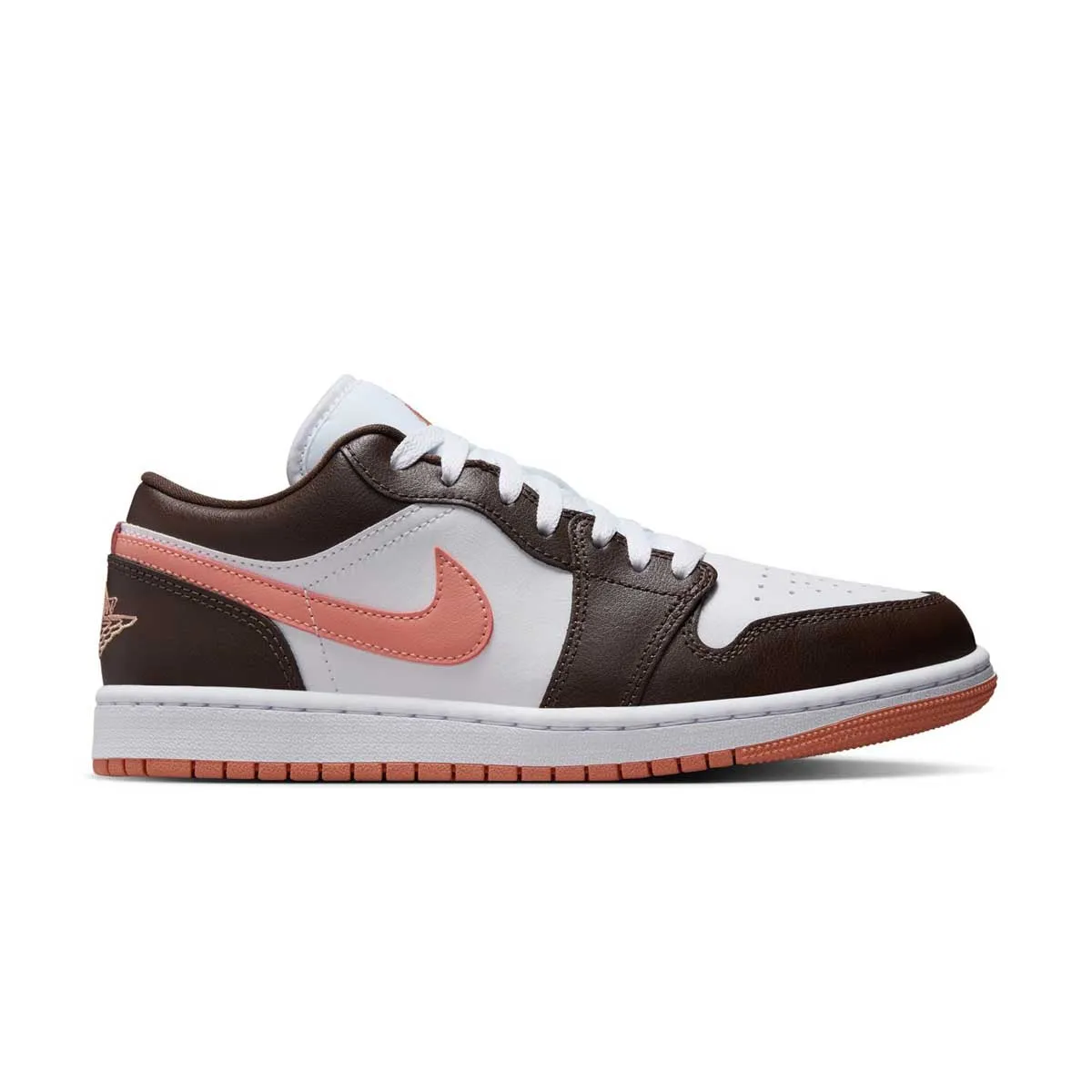 Midsole Support Stylish Appearance Wmns Air Jordan 1 Low 'White Baroque Brown