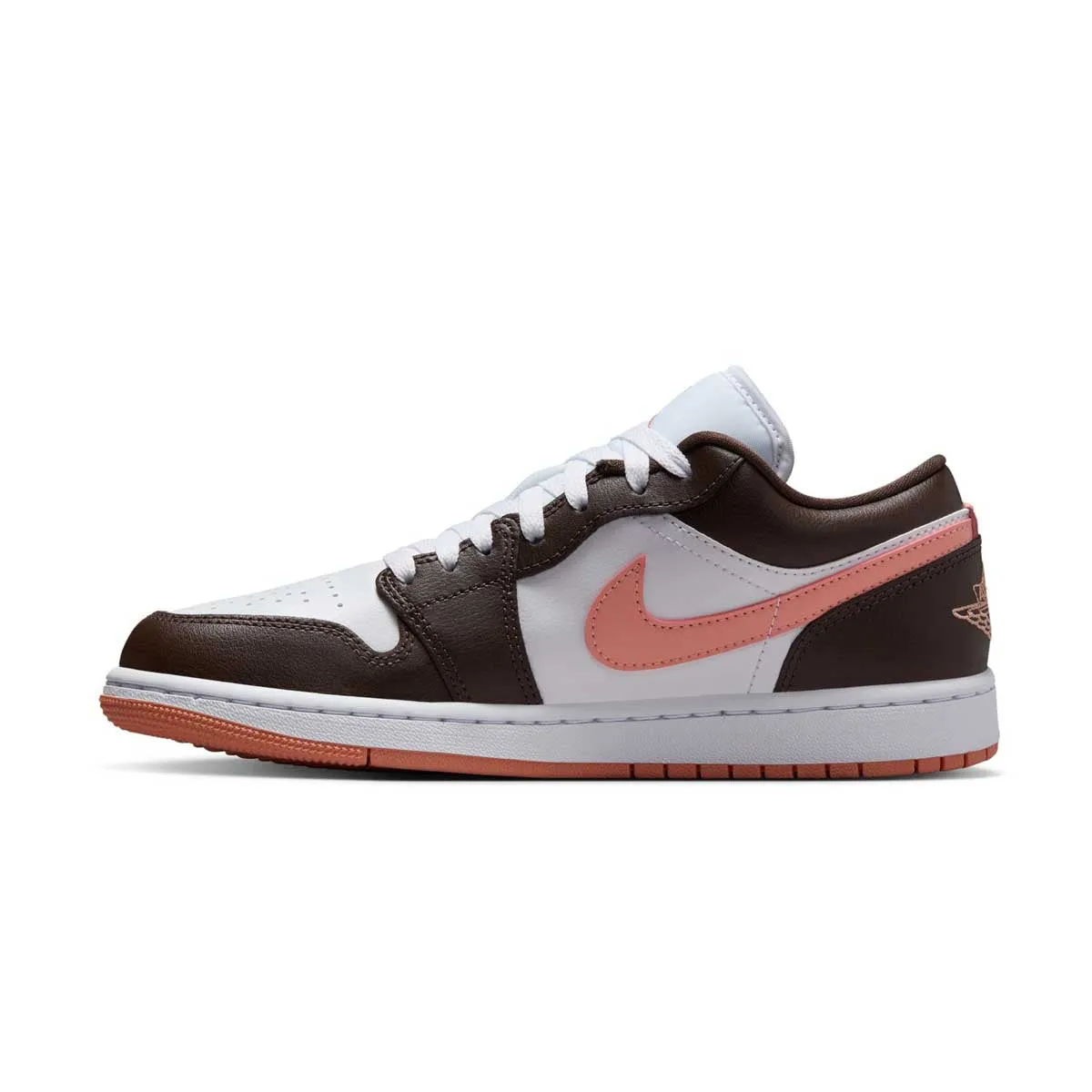 Motion Ease Wmns Air Jordan 1 Low 'White Baroque Brown