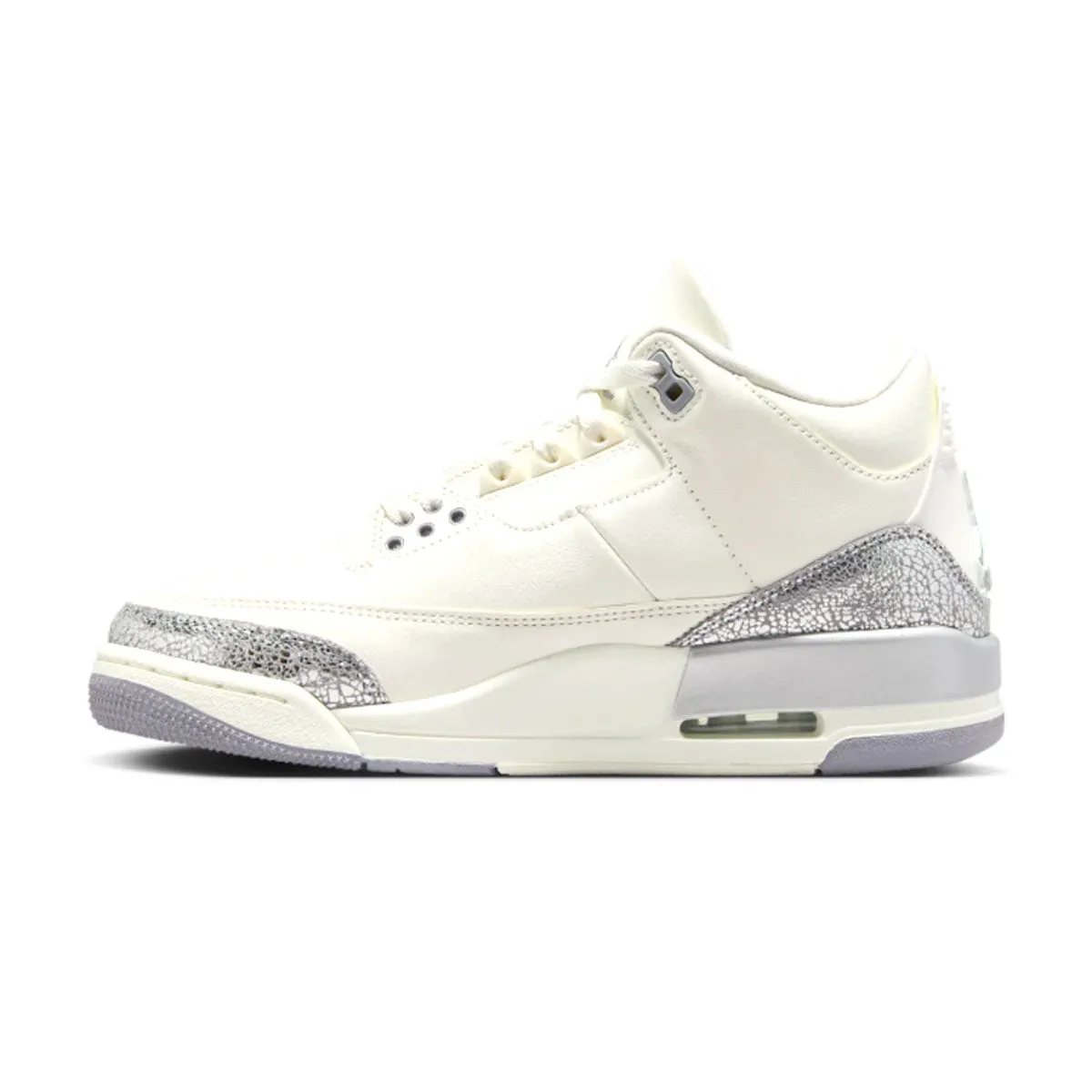 Wmns Air Jordan 3 Retro 'Sail Cement Grey' Anti Static Lining Tensile Barrier Tech