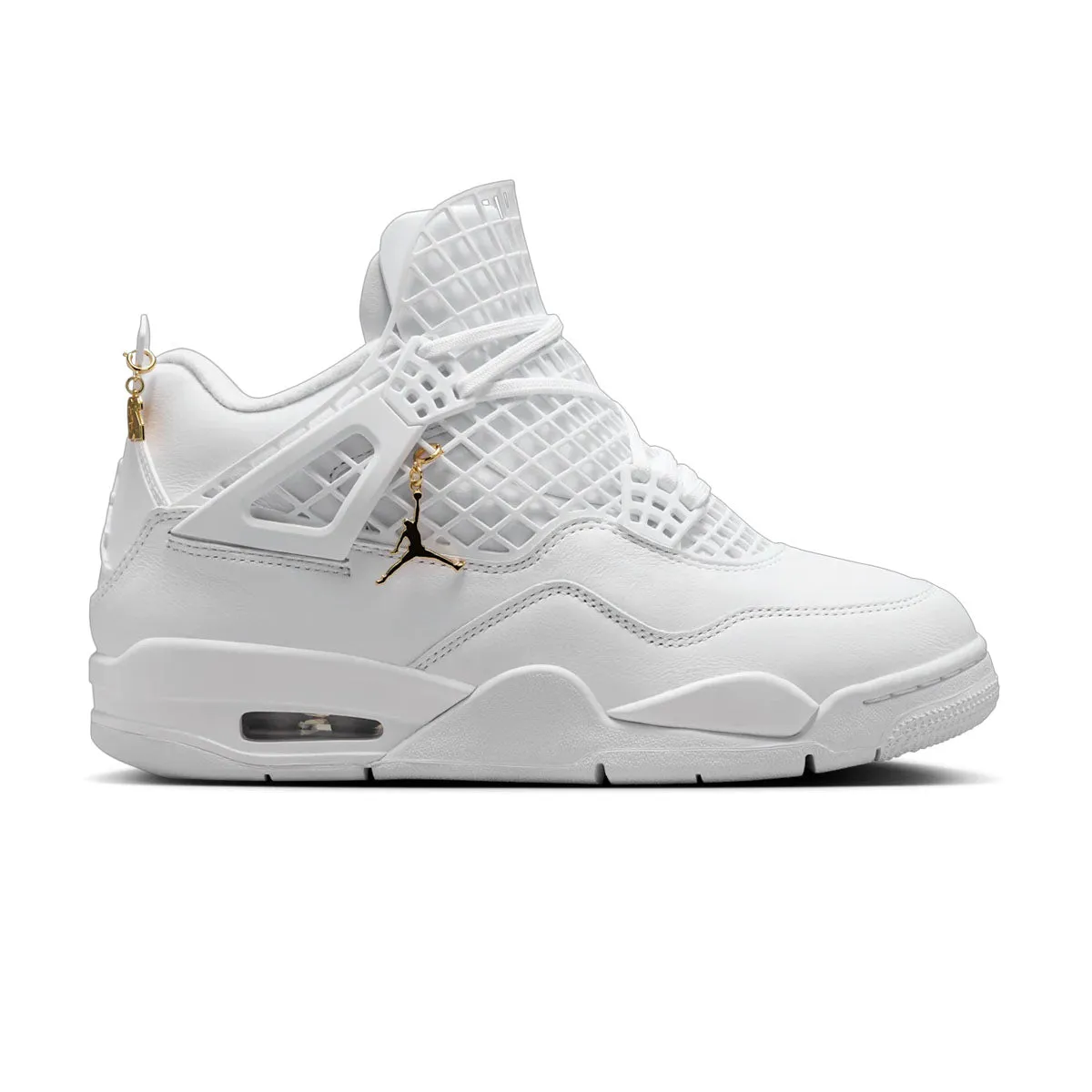 Wmns Air Jordan 4 Net 'White' Basic Form