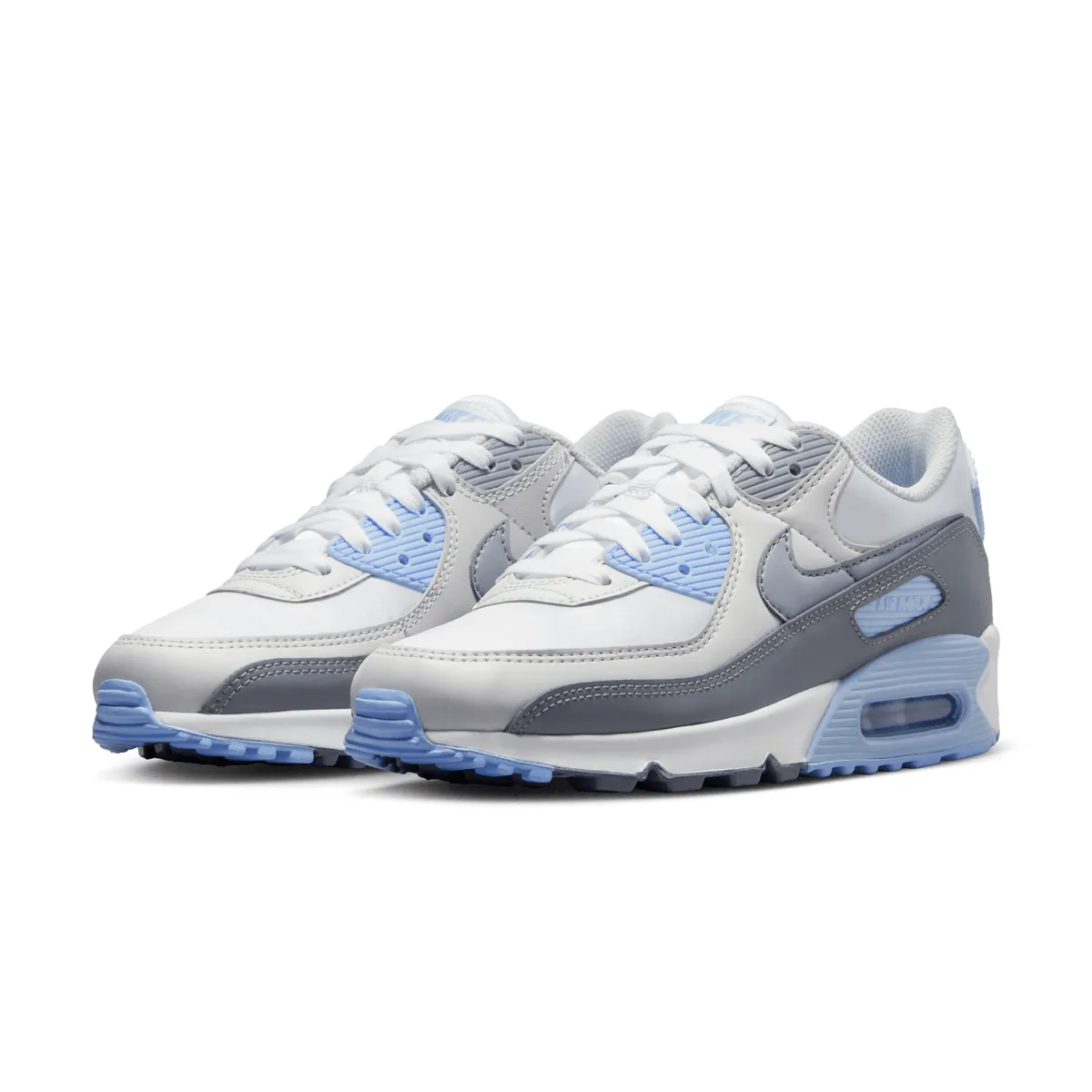 Easy Slip On Lifestyle Gear Wmns Air Max 90 'Grey Light Blue'