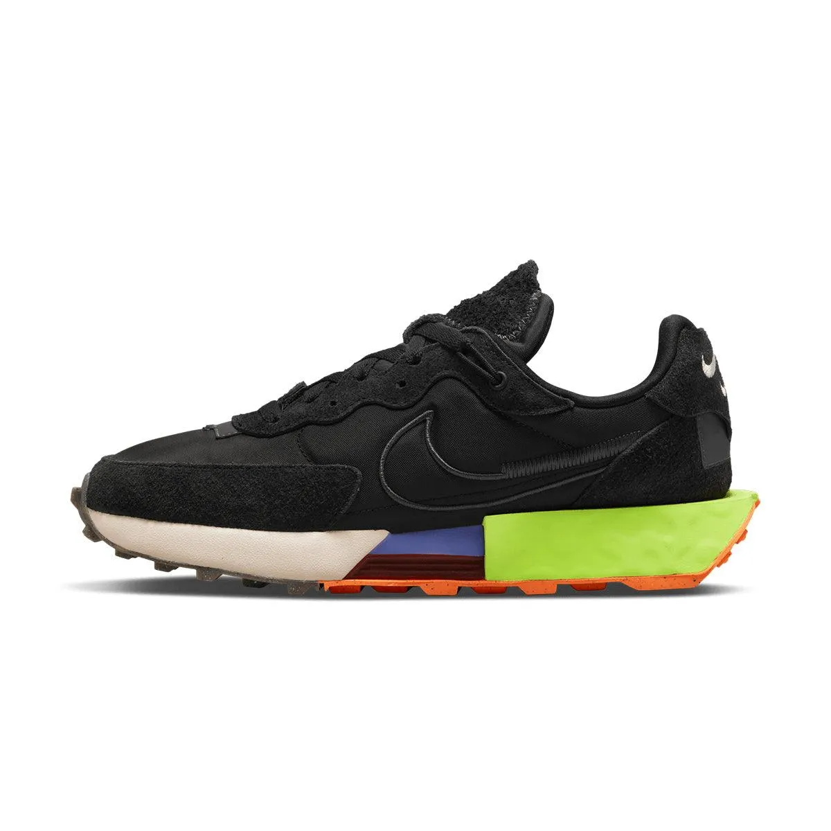Wmns Air Waffle Fontanka 'Black Volt' Minimal Vibe Sock Like