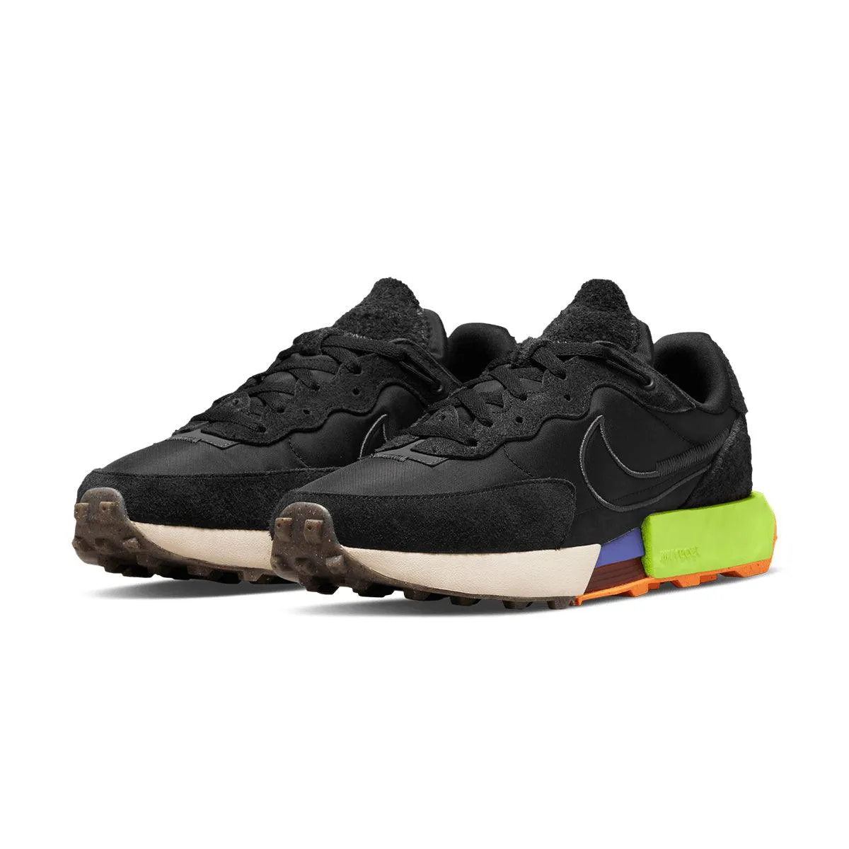 Wmns Air Waffle Fontanka 'Black Volt' Bounce Hike Easy Travel