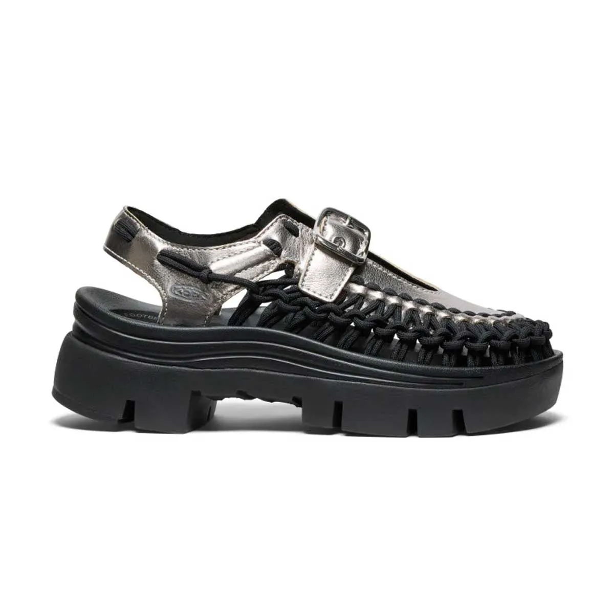 Fashionable Design Wmns Platform Uneek Mary Jane 'Silver Black'