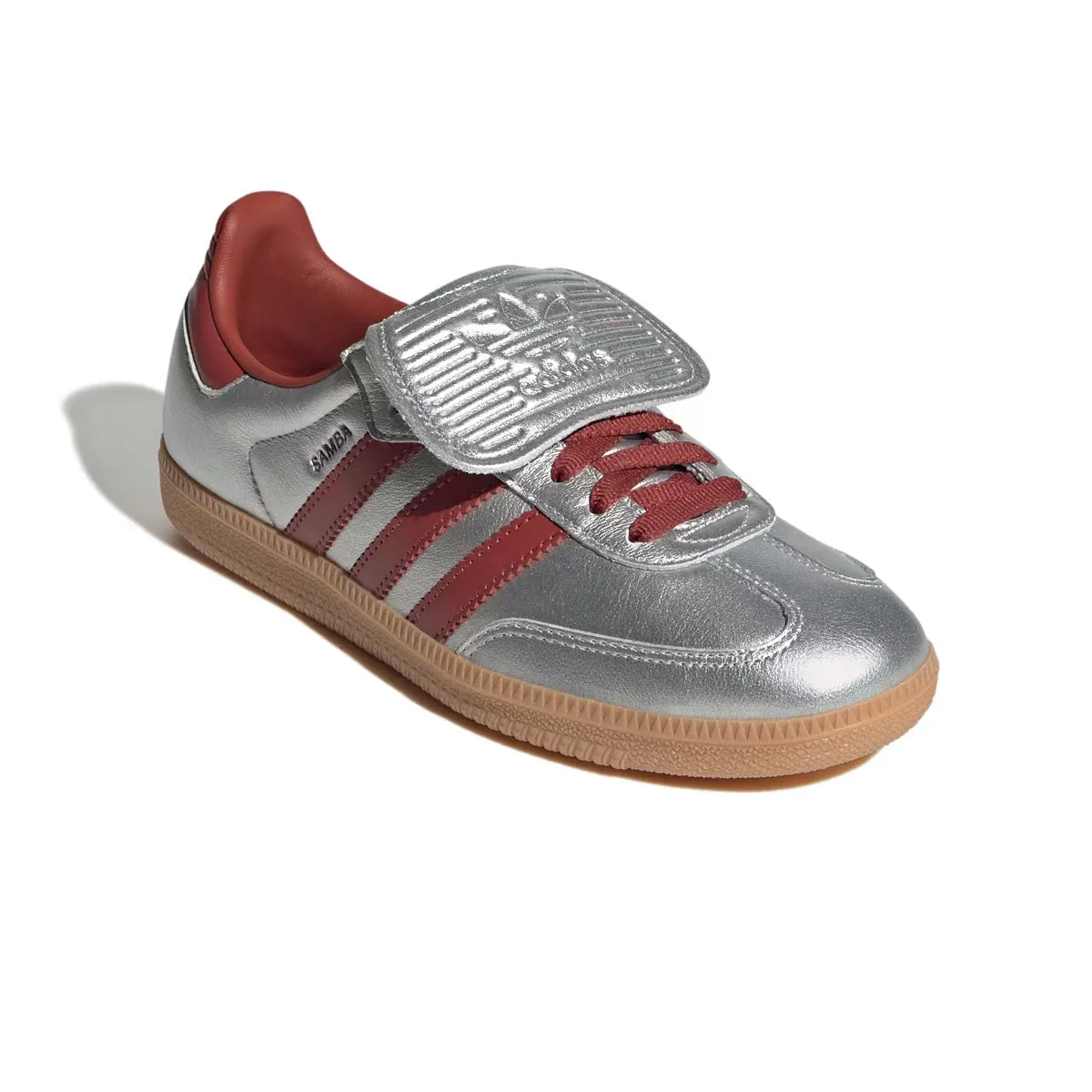 Foam Base Dual Layer Foam Wmns Samba Long Tongue 'Silver Metallic Preloved Ruby'