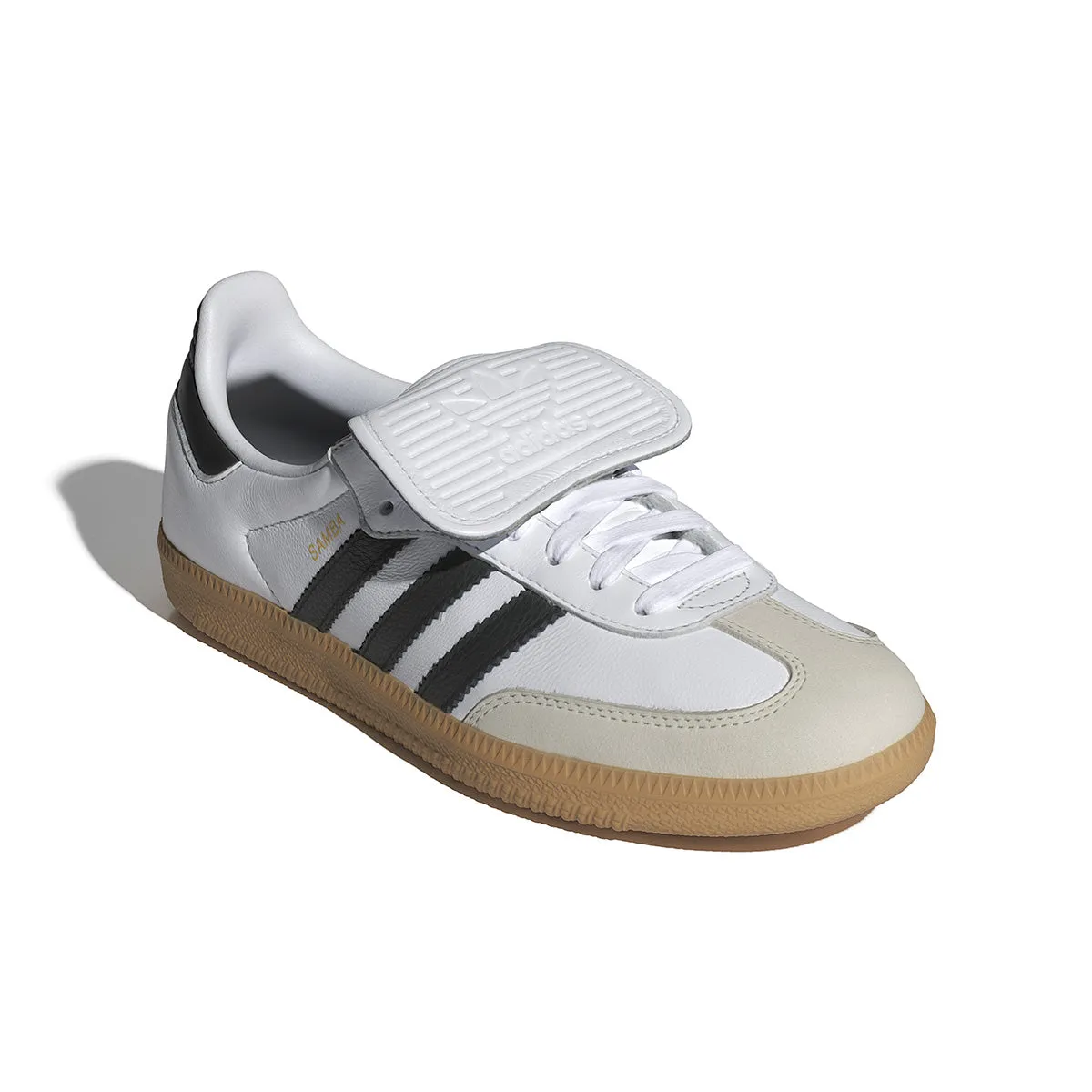 Wmns Samba LT 'White Black Gold Metallic' Flower Path