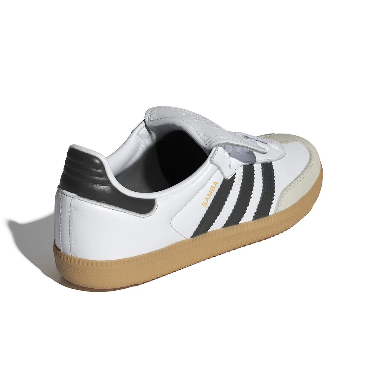Wmns Samba LT 'White Black Gold Metallic' Classic Style Smooth Surface
