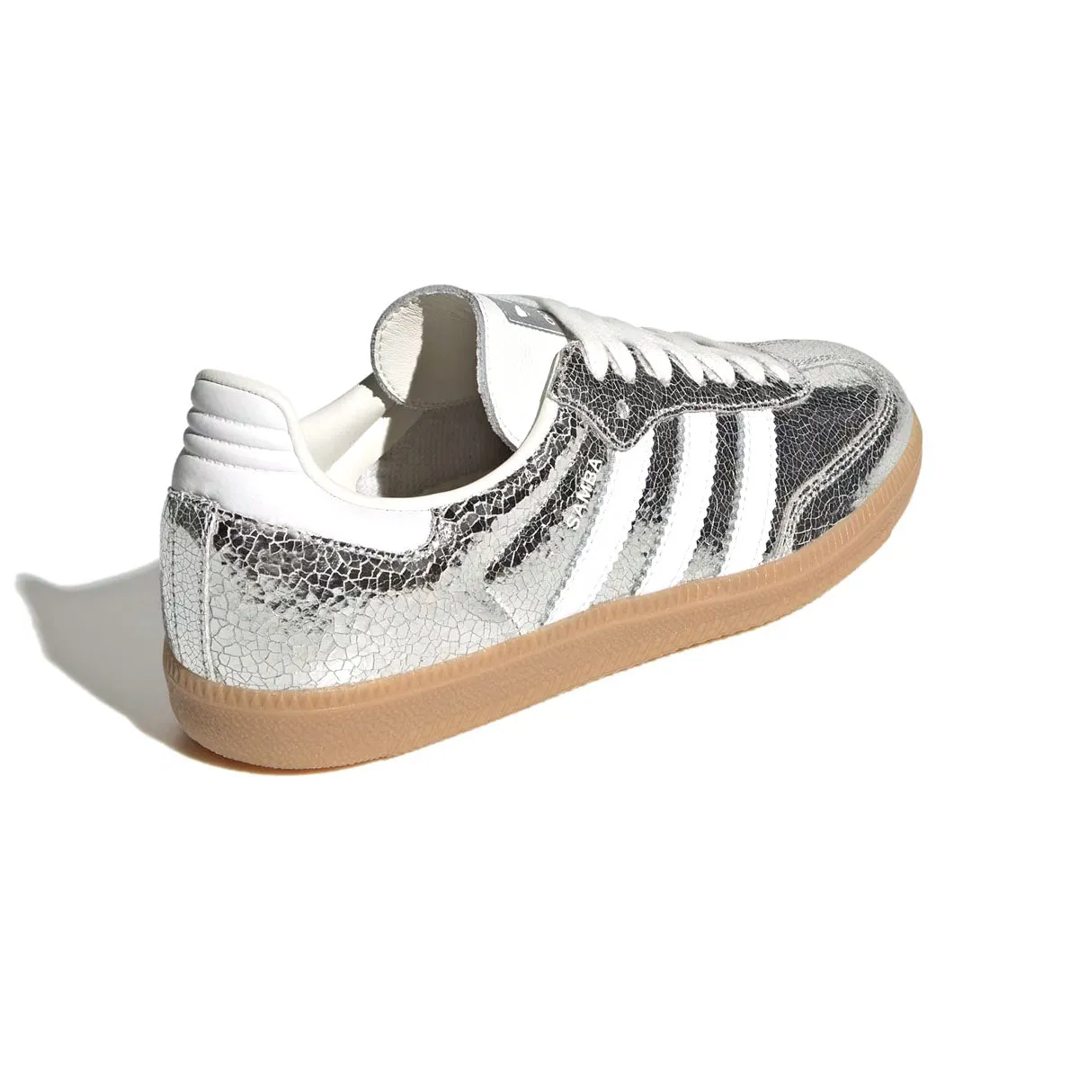 Wmns Samba OG 'Silver Metallic Cloud White' elegant design Gentle Motion