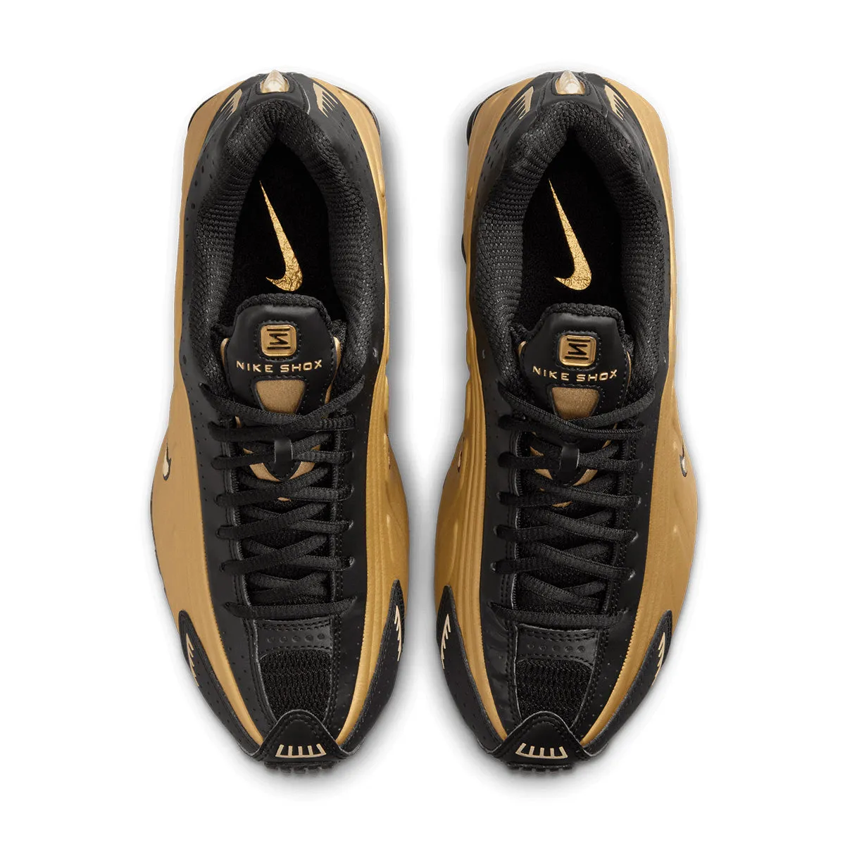 Everyday Comfort Pasture Run Wmns Shox R4 'Black Metallic Gold'