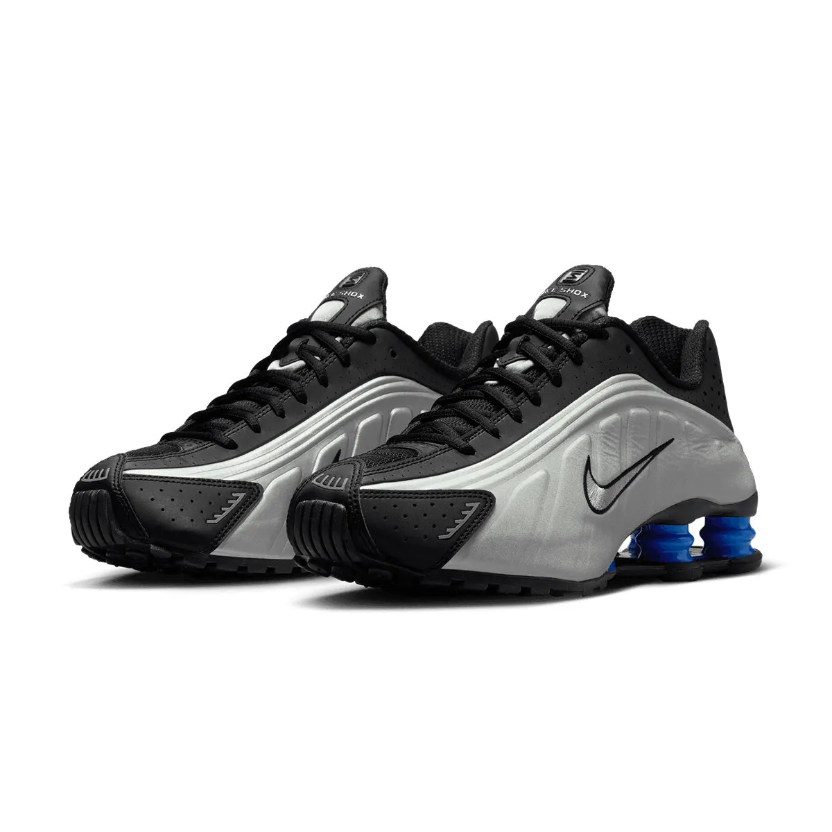 Velcro Strap Wmns Shox R4 'Metallic Silver Black Racer Blue'
