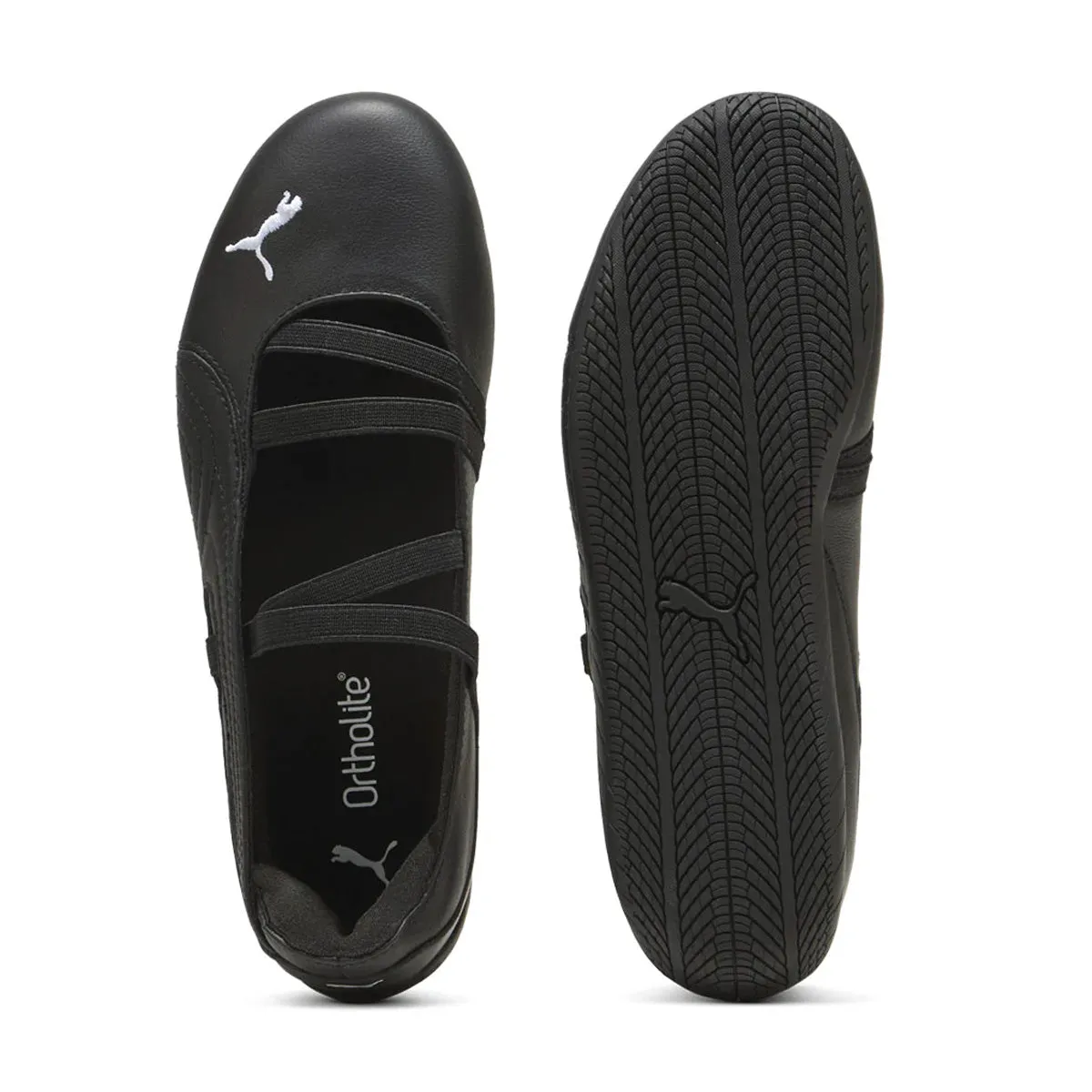 Wmns Speedcat Ballet Leather 'PUMA Black' Breathable Comfort