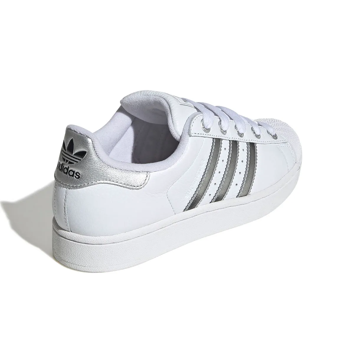 Wmns Superstar II 'Cloud White Matte Silver' Elastic laces Gym Street