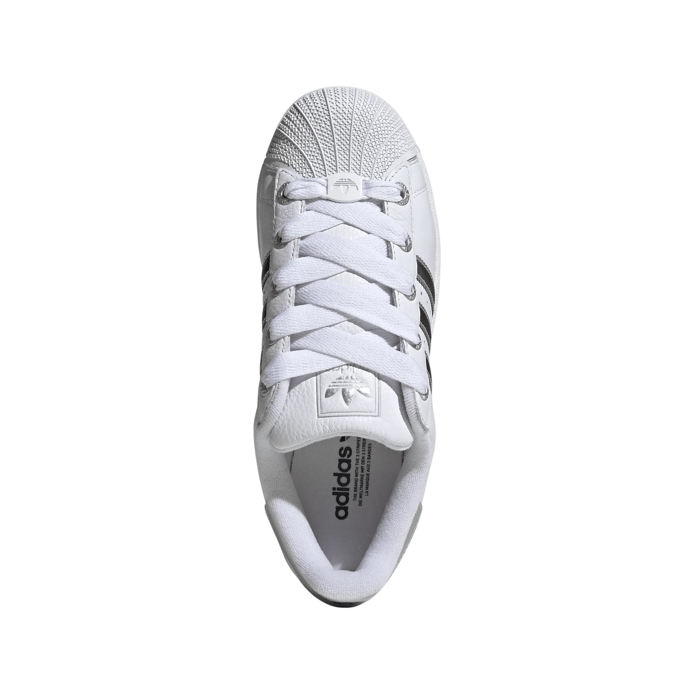Wmns Superstar II 'Cloud White Matte Silver' Stair Step Slip Free