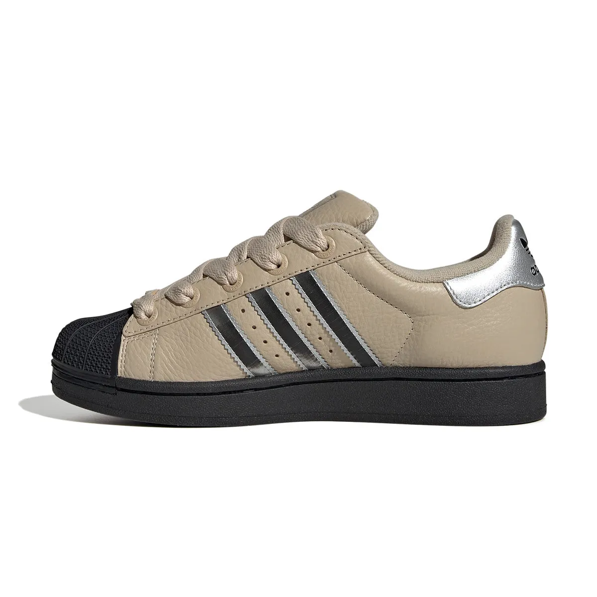 Wmns Superstar II 'Stone Khaki Silver Metallic' Bold colors Sport Casual