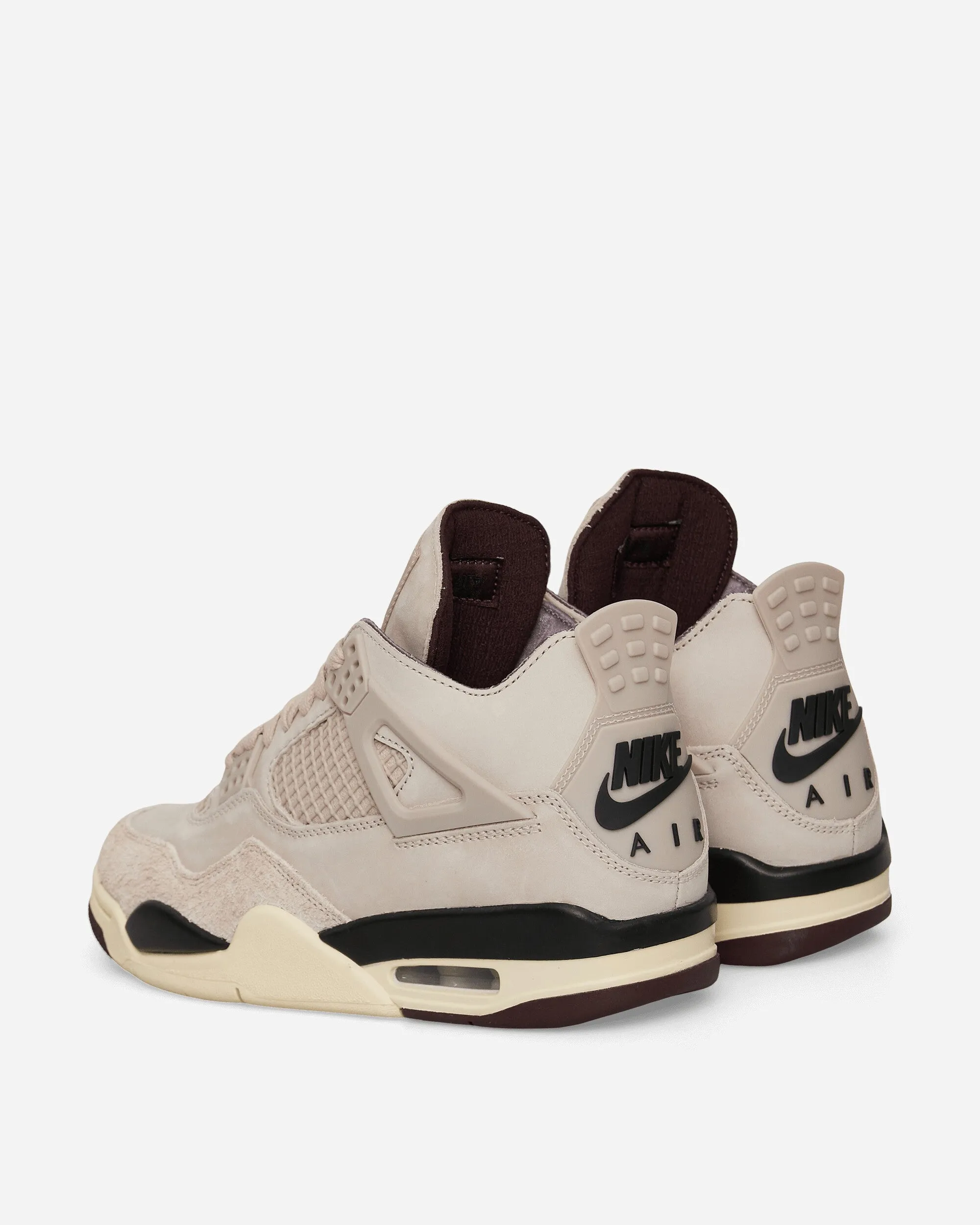 Women's A Ma Mani??re Air Jordan 4 Sneakers Fossil Stone / Metallic Pewter synthetic material