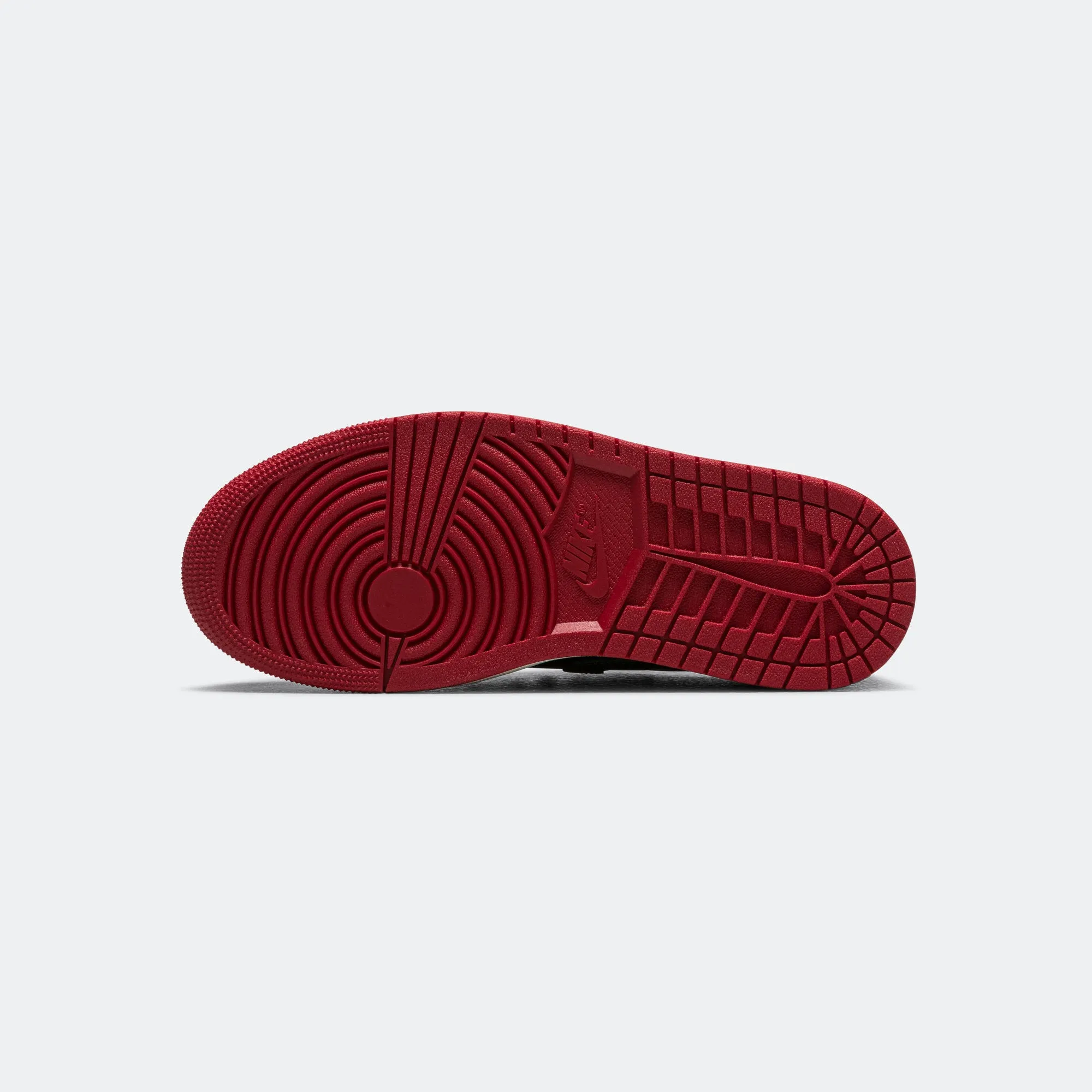 Outsole Grip Compression Spring System Womens Air Jordan 1 Low OG - Black/Gorge Green-Varsity Red-Sail