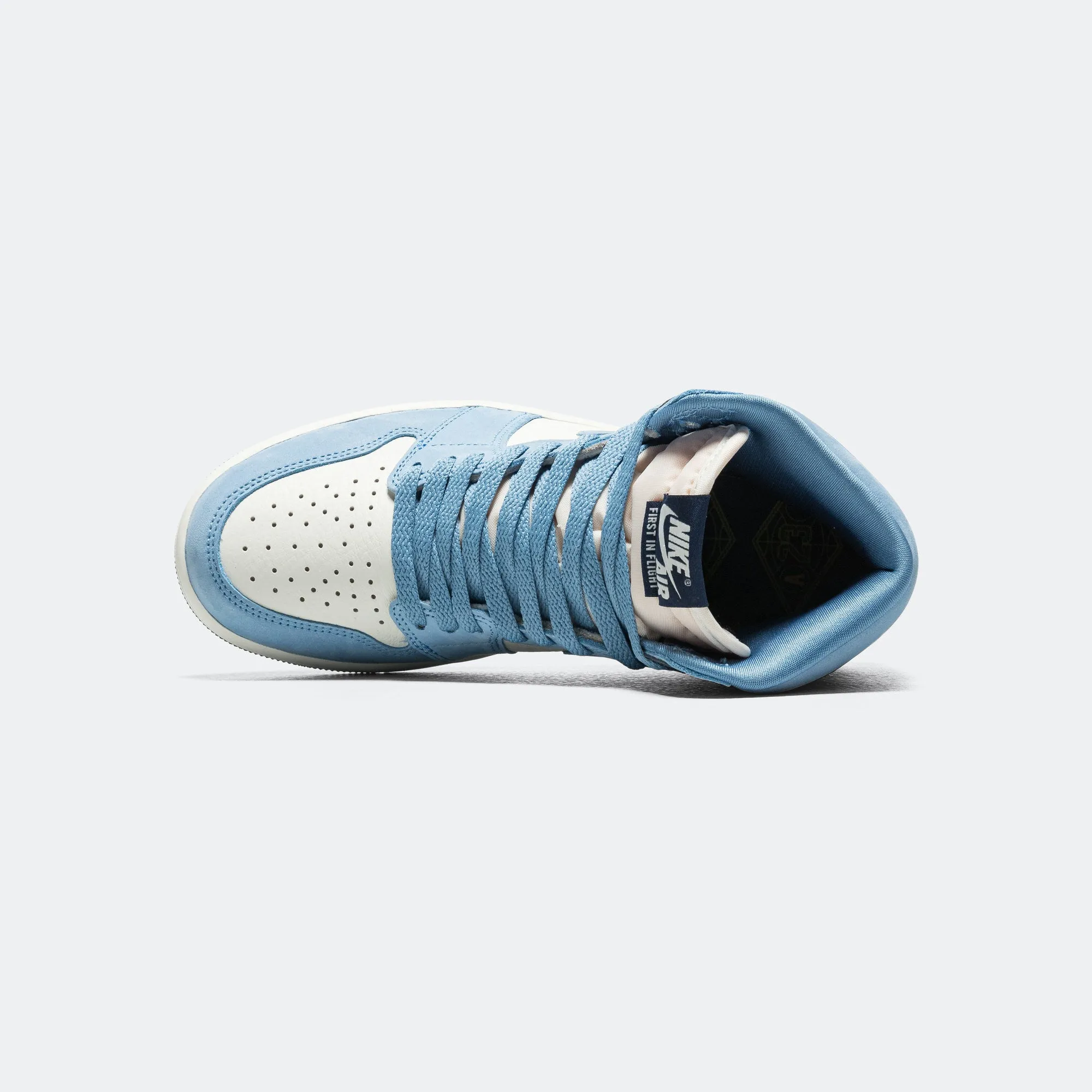 Seam Free Interior Womens Air Jordan 1 Retro High OG - University Blue/University Gold-Sail