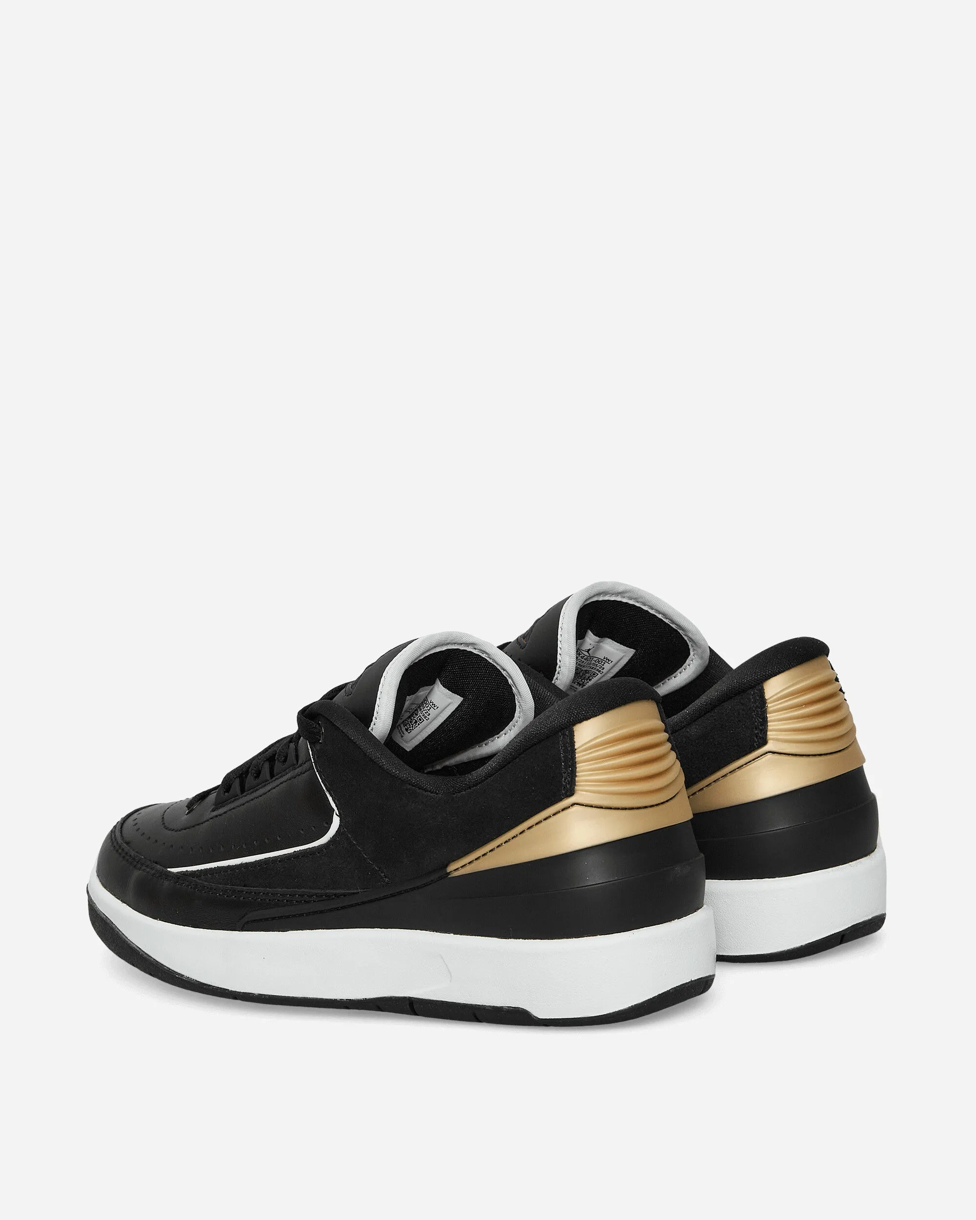 Women's Air Jordan 2 Retro Low Sneakers Black Mesh Upper