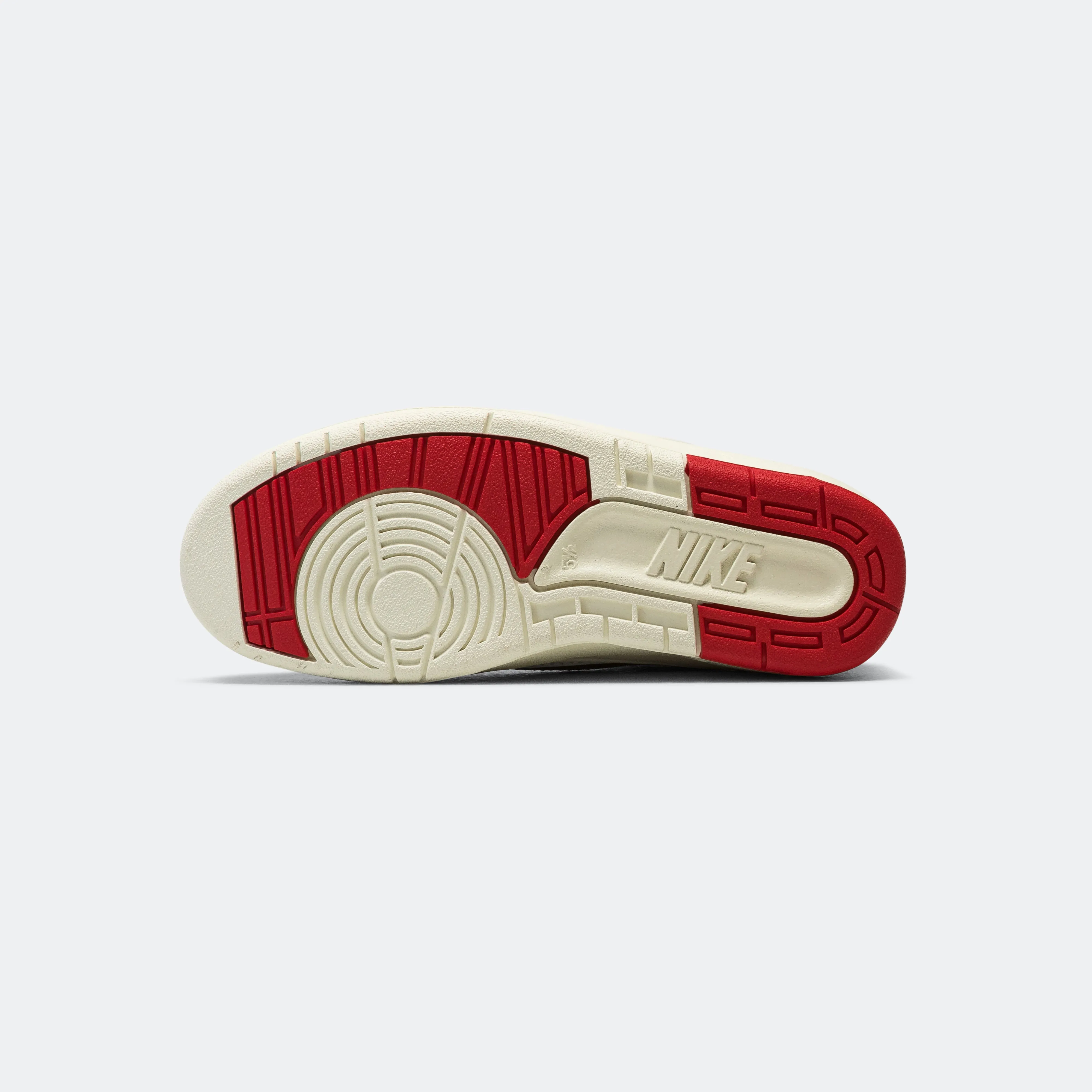 Womens Air Jordan 2 Retro Low - White/University Red-Black-Coconut Milk Adjustable Straps