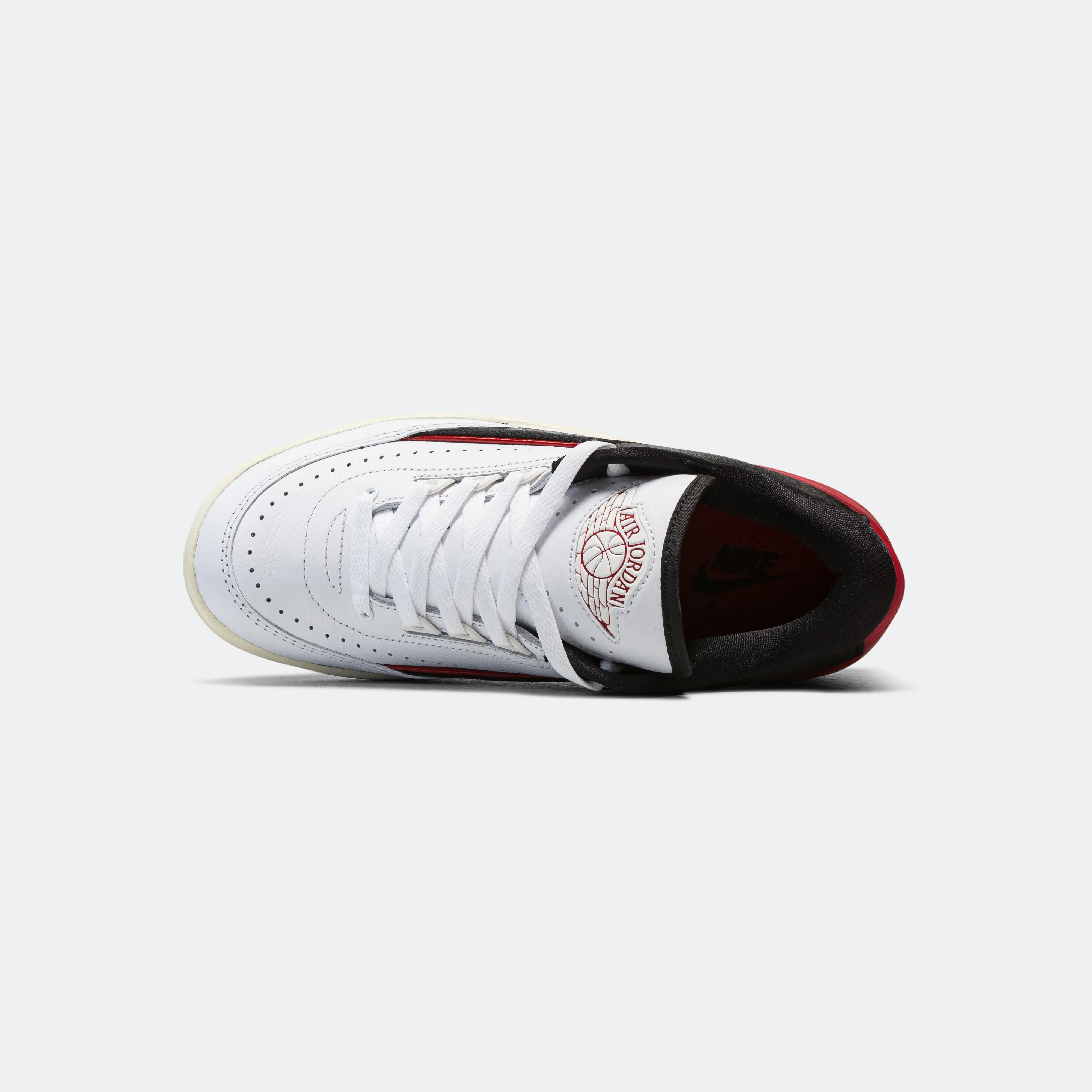 Supportive Gear Hyper Elastic Platform Womens Air Jordan 2 Retro Low - White/University Red-Black-Coconut Milk