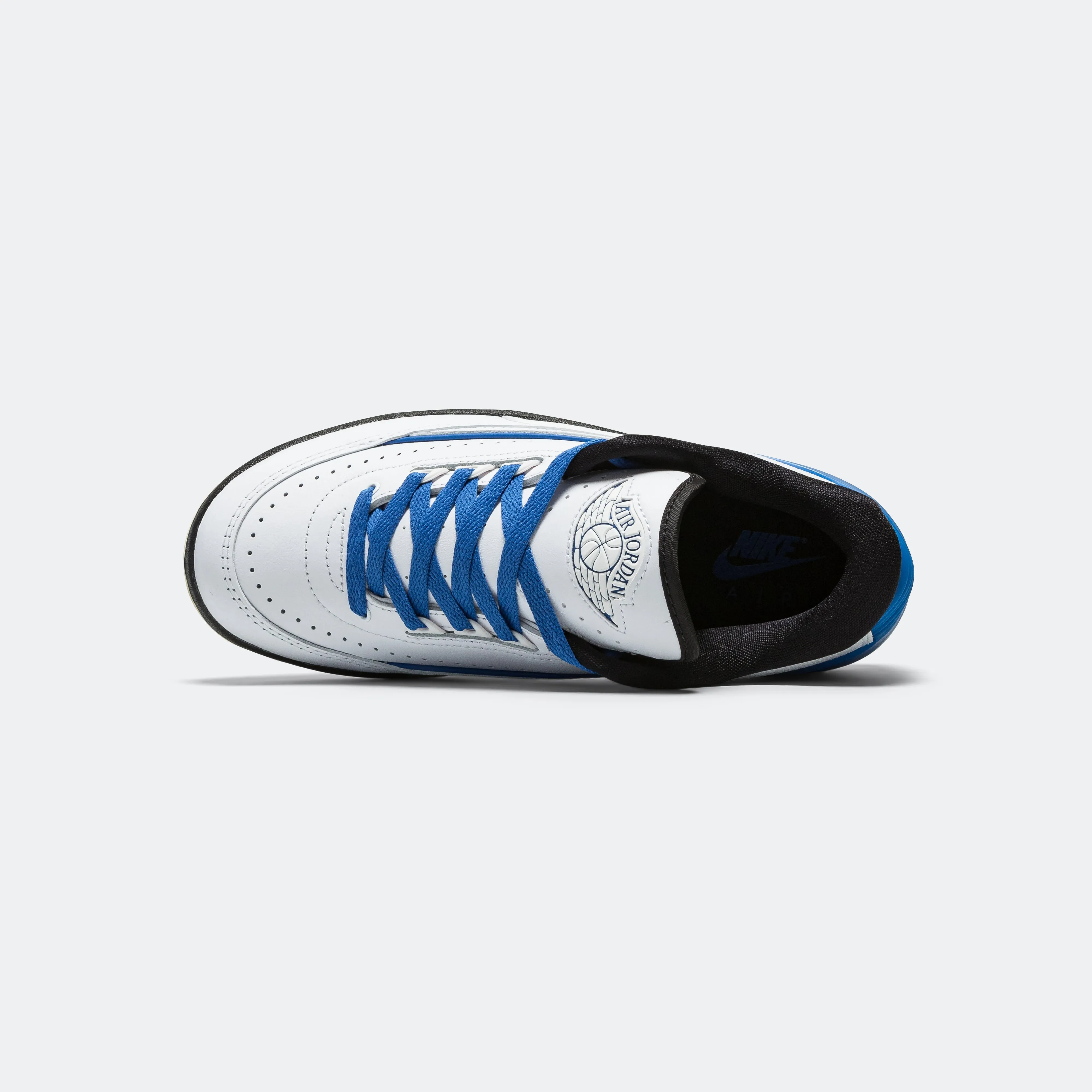 Womens Air Jordan 2 Retro Low - White/Varsity Royal-Black-Muslin Fast Transition Low Impact