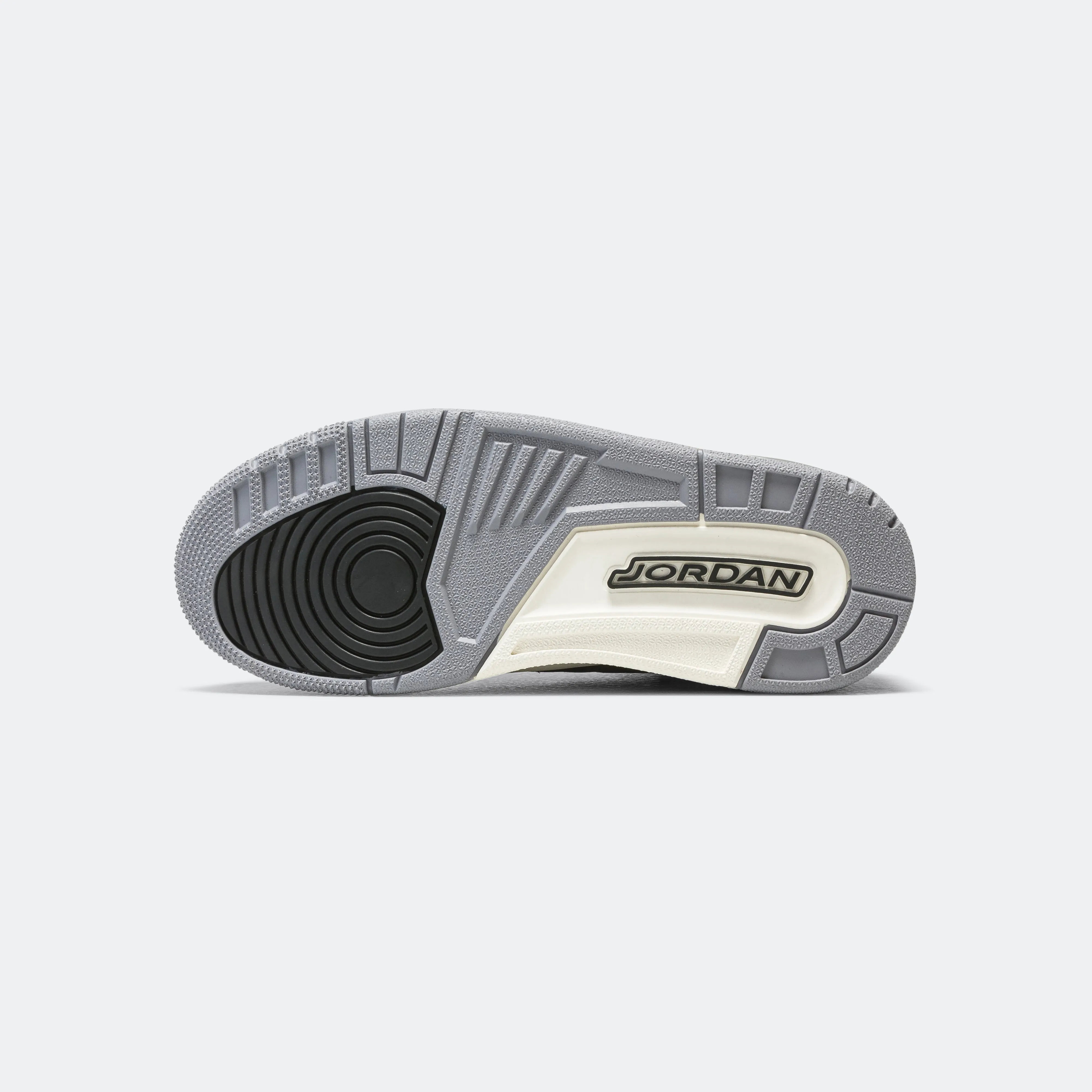 Flat Comfort Womens Air Jordan 3 - Off Noir/Black-Sail-Cement Grey