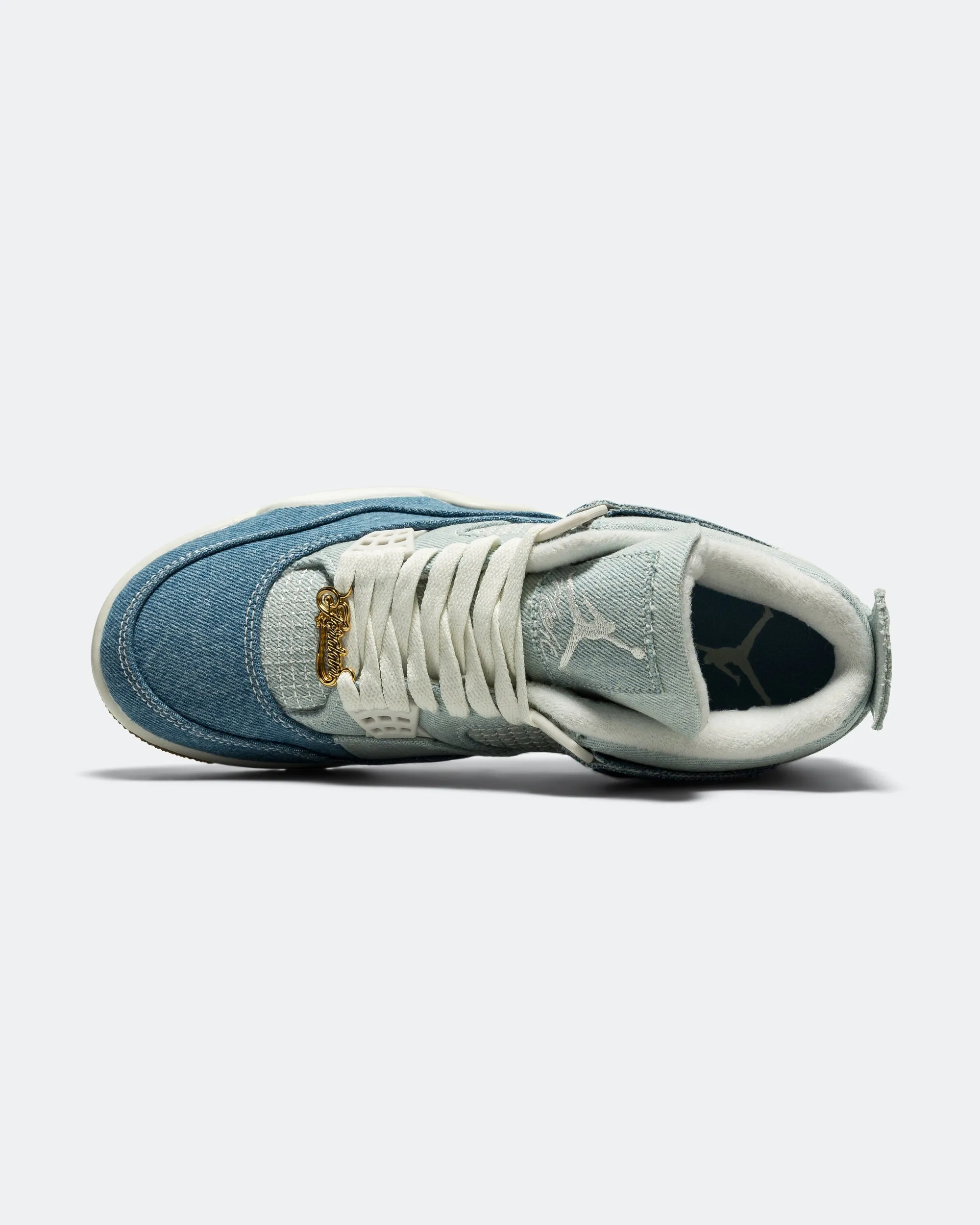 Womens Air Jordan 4 Retro TEX - Sail/Gum Light Brown-Worn Blue Lightweight Go Anywhere