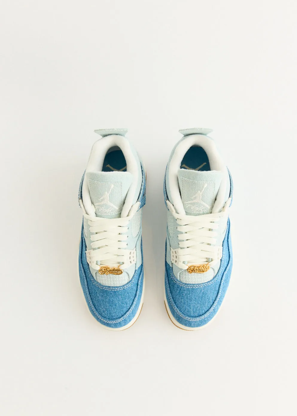 Urban Shift Women's Air Jordan 4 Retro 'Worn Blue' Sneakers
