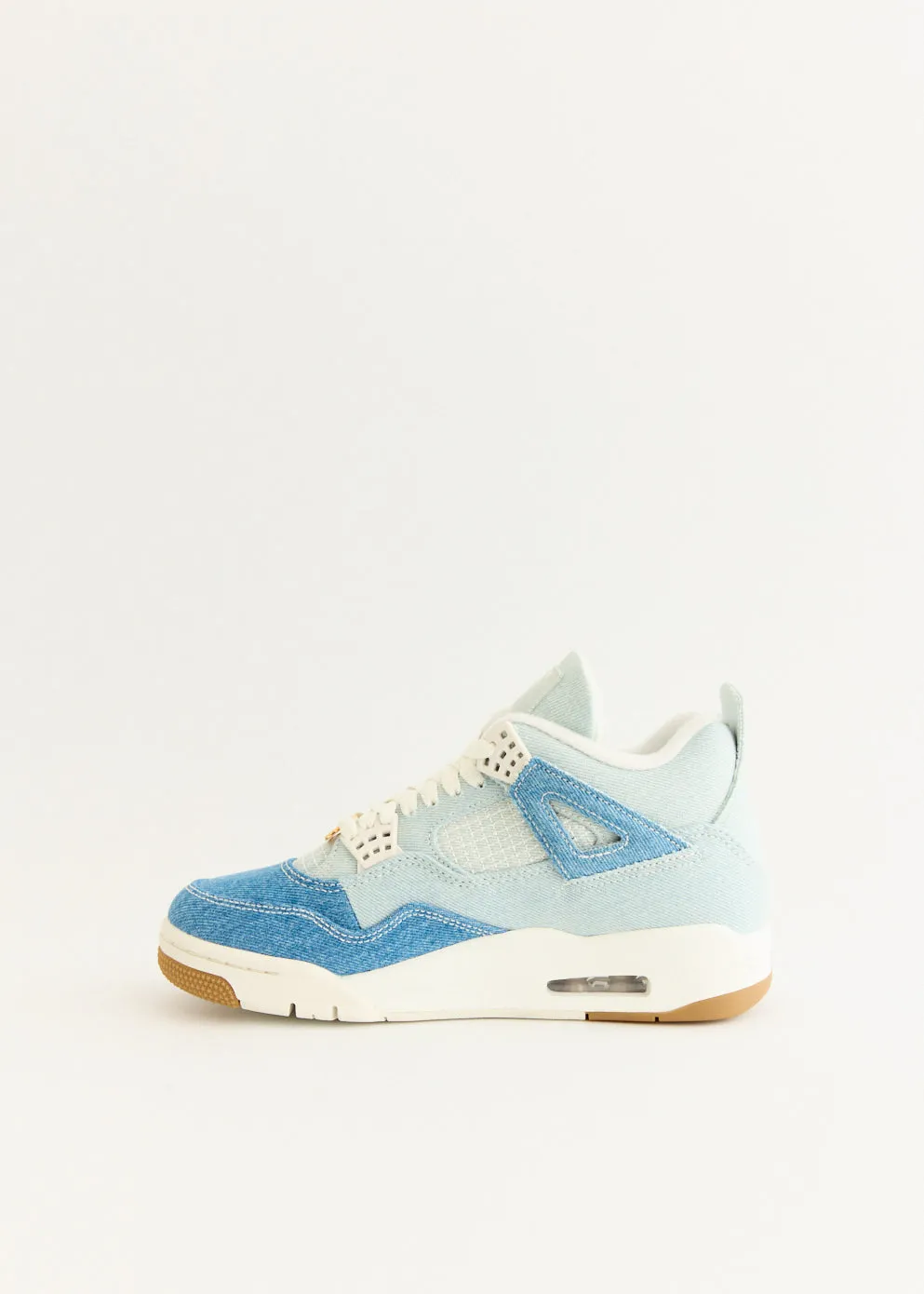 Sand Hike Moon Step Women's Air Jordan 4 Retro 'Worn Blue' Sneakers