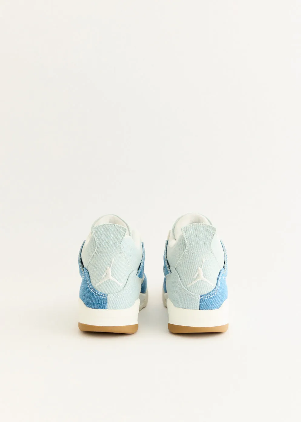 Women's Air Jordan 4 Retro 'Worn Blue' Sneakers Comfort Enhancement Cushioned Step