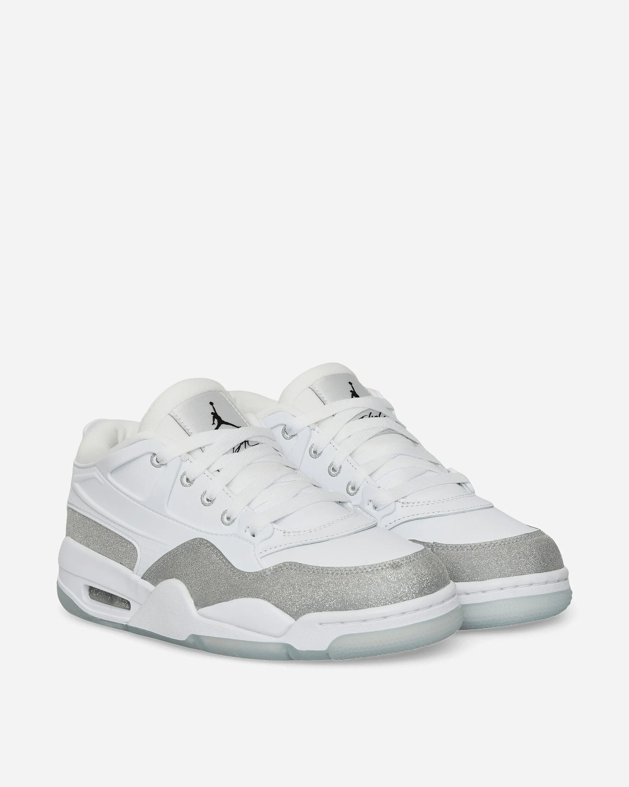 Women's Air Jordan 4 RM Sneakers White / Metallic Silver Versatile Design Sport Life