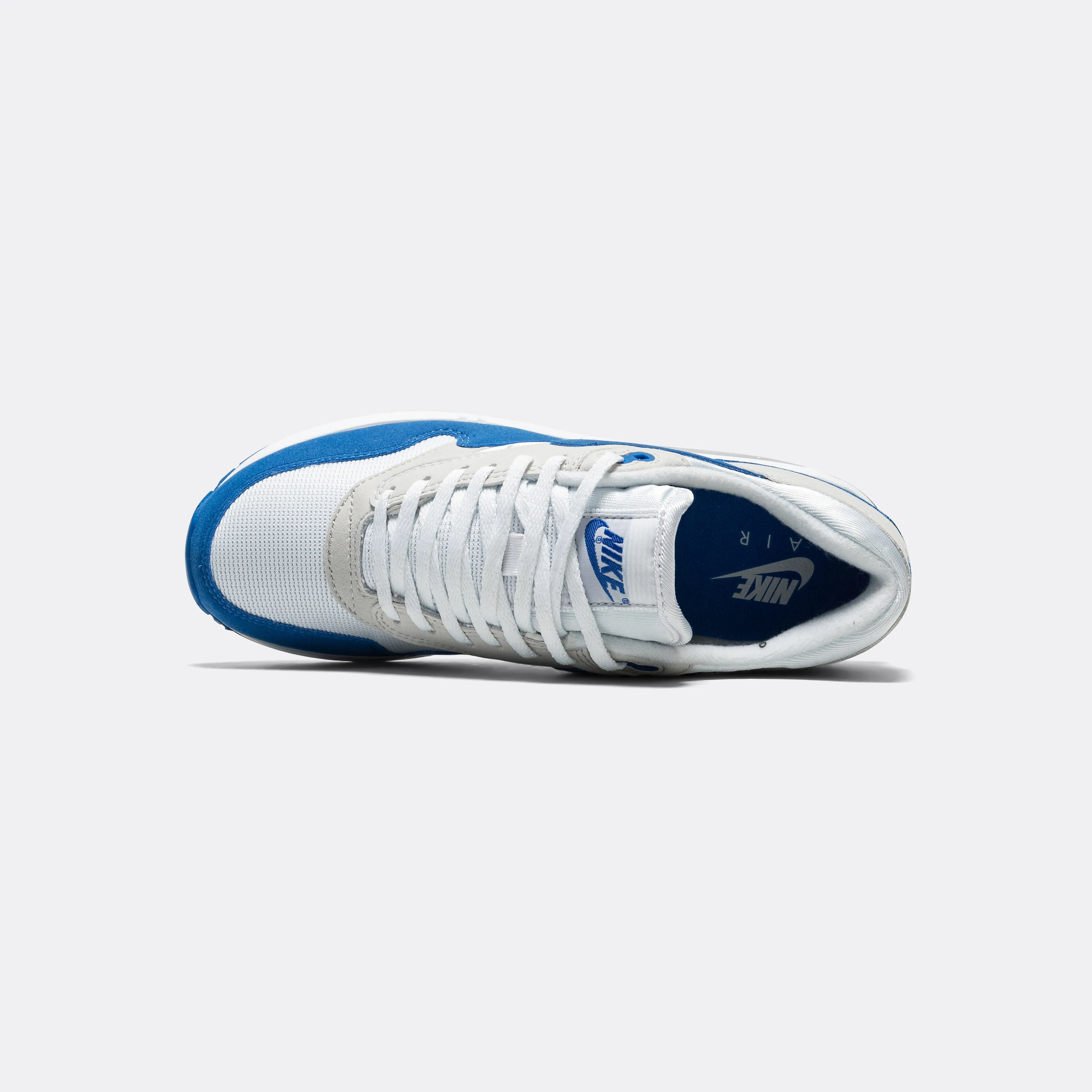 Womens Air Max 1 '86 OG - White/Royal Blue-Lt Neutral Grey-Black Breathable Linings Basic Casual