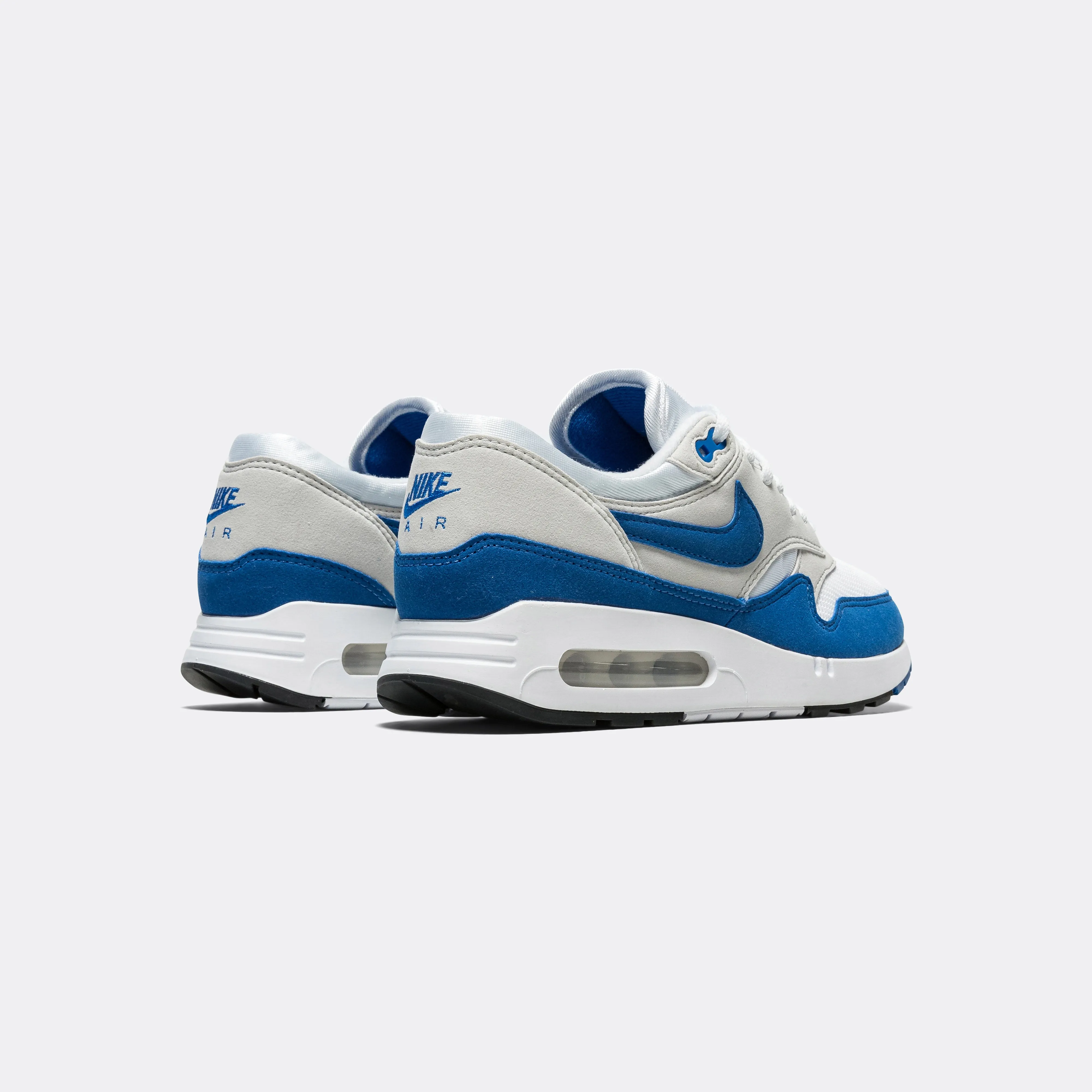 Womens Air Max 1 '86 OG - White/Royal Blue-Lt Neutral Grey-Black Urban Commute Ankle Lock Technology